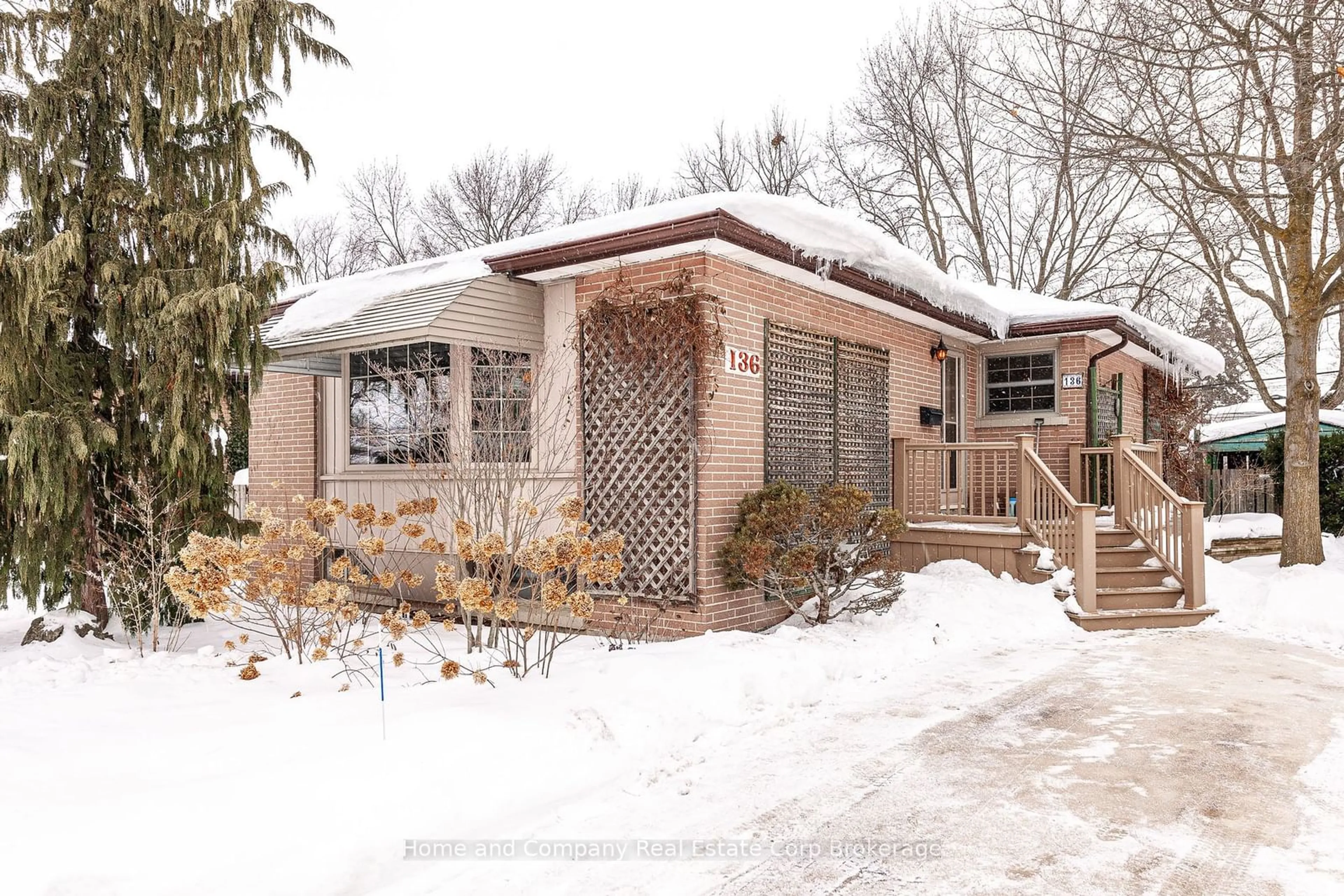 Home with brick exterior material, street for 136 Redford Cres, Stratford Ontario N5A 1P2