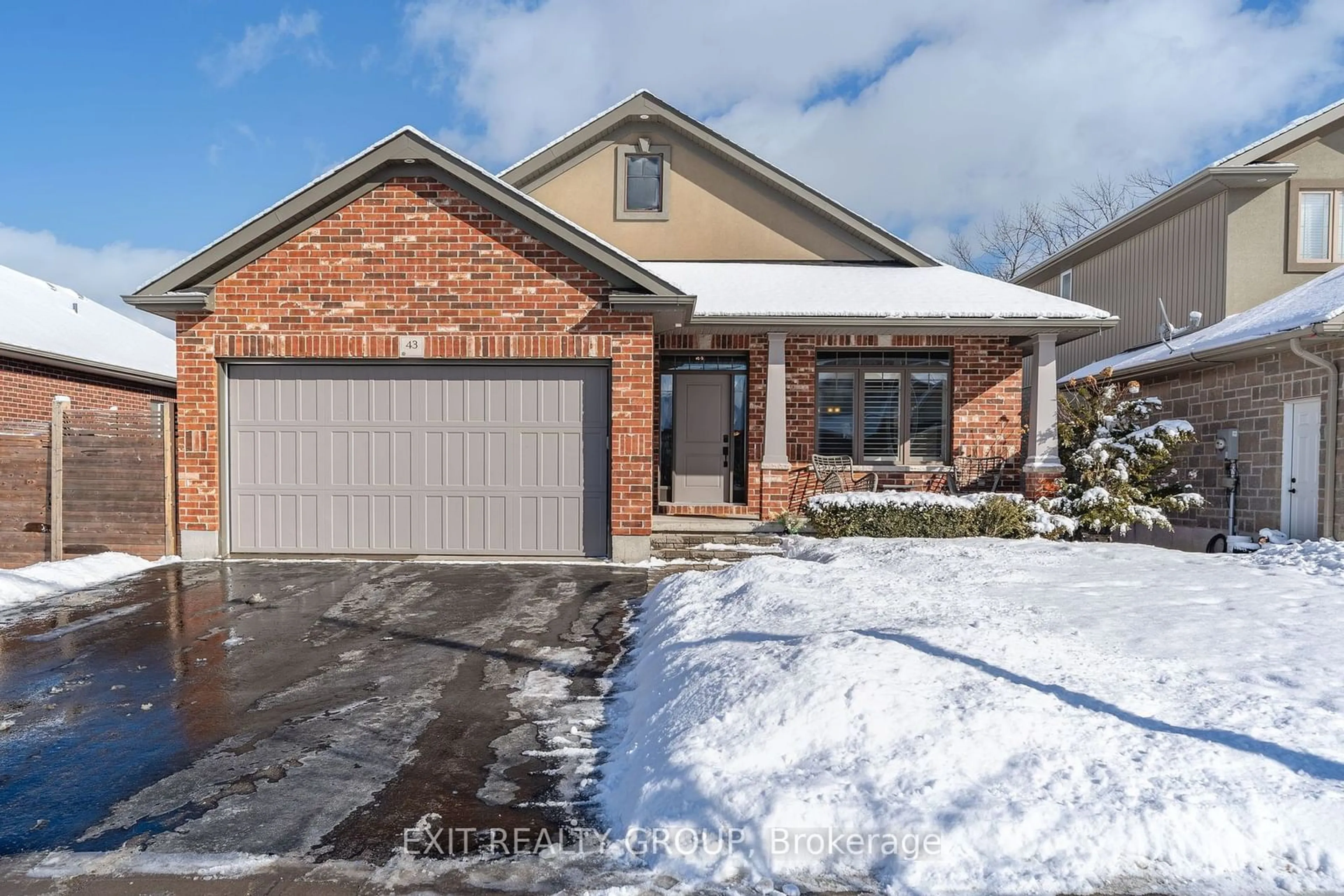 Home with brick exterior material, street for 43 Hanover Crt, Belleville Ontario K8N 0B1