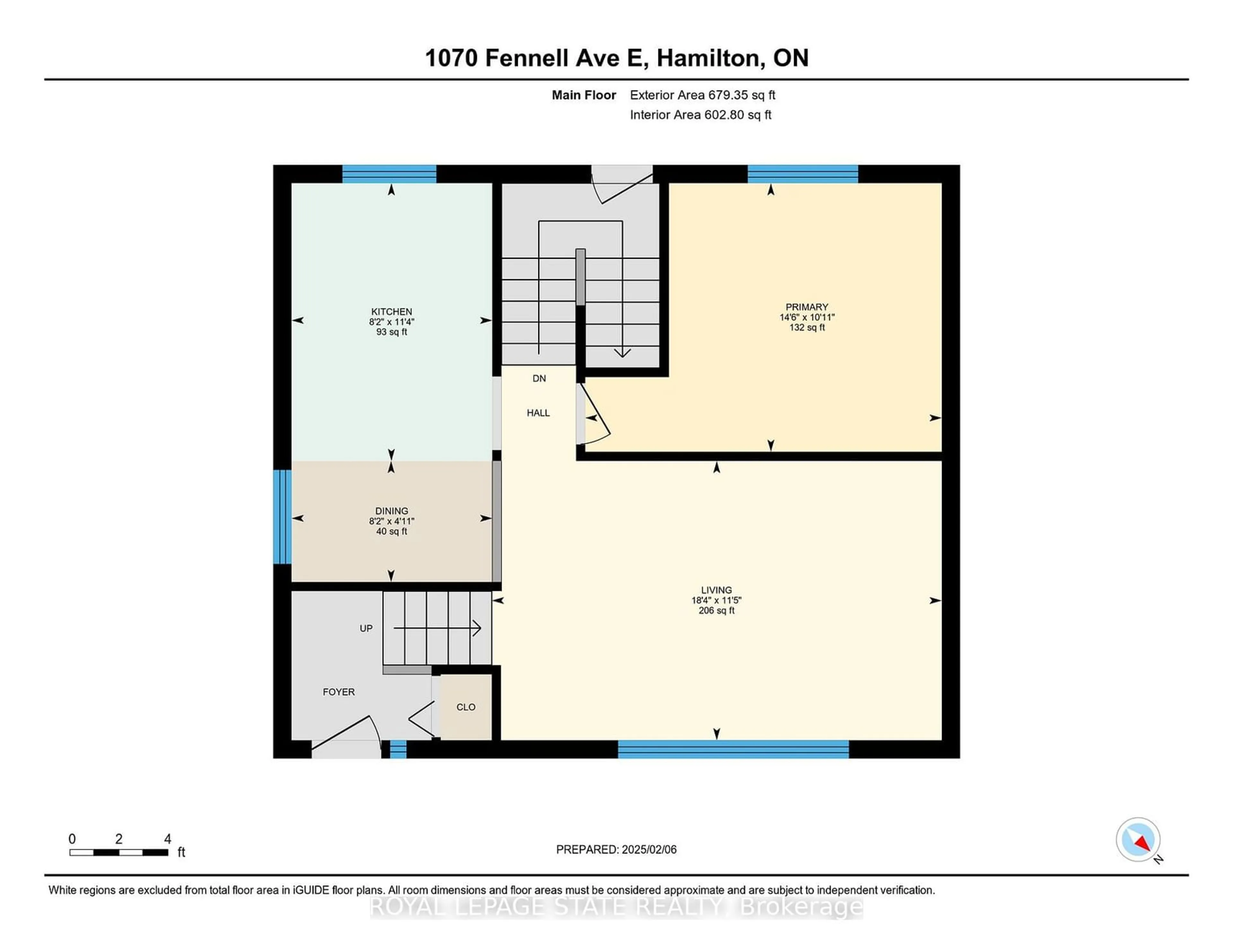 Floor plan for 1070 Fennell Ave, Hamilton Ontario L8T 1R6