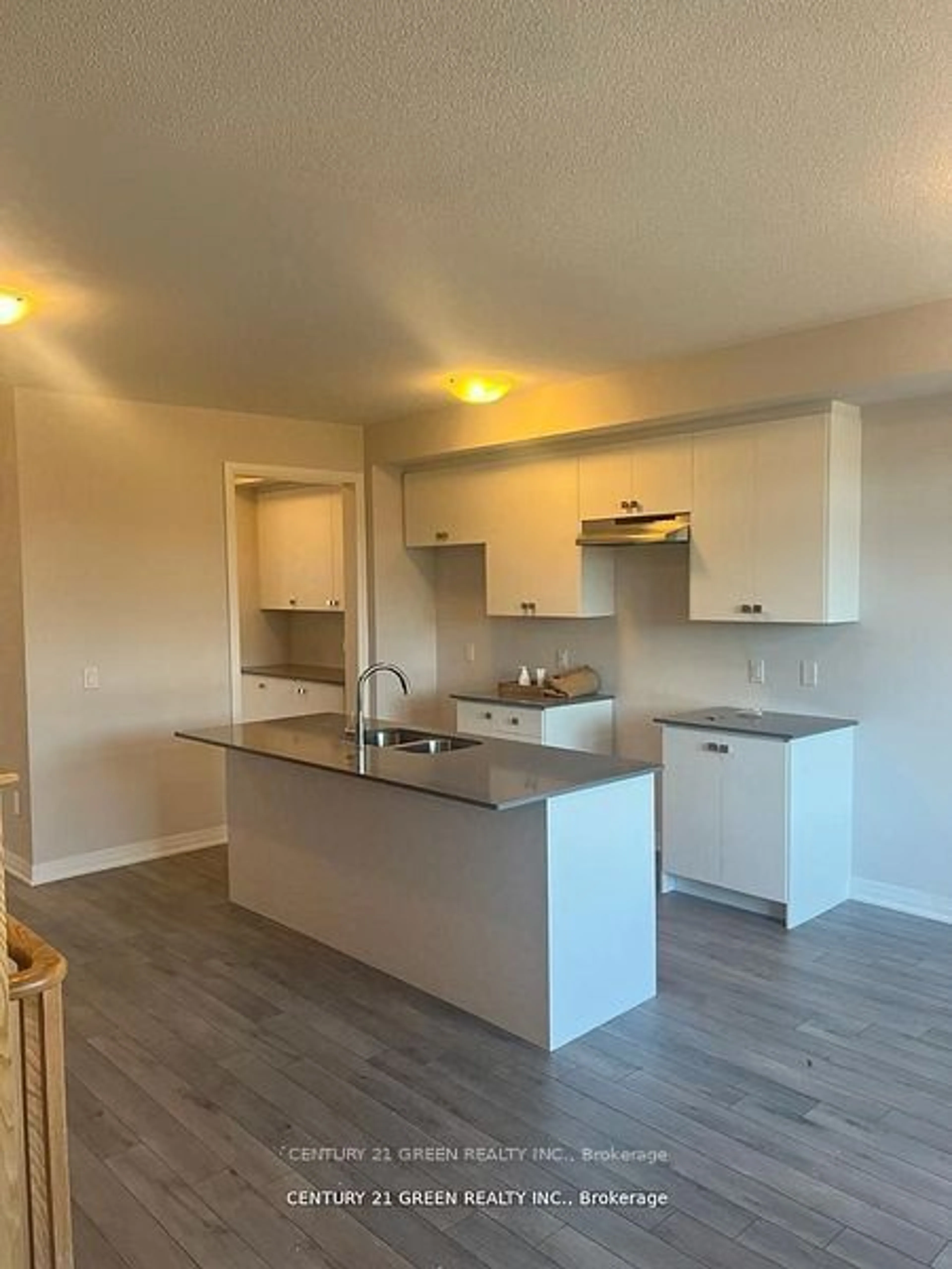 Open concept kitchen, wood/laminate floor for 585 Colborne St #104, Brantford Ontario N3S 0K4