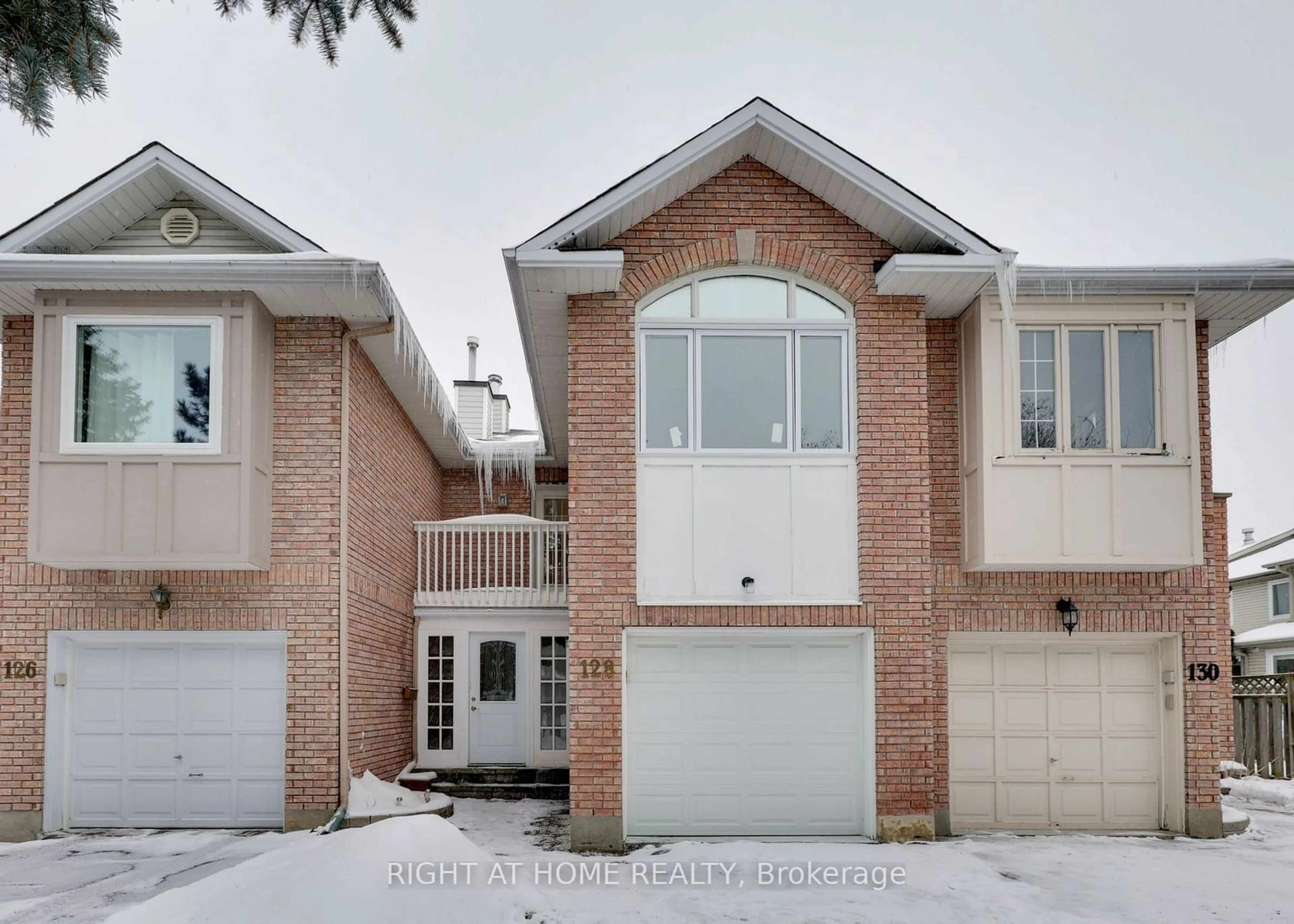 Home with brick exterior material, street for 128 Thornbury Cres, South of Baseline to Knoxdale Ontario K2G 6C2