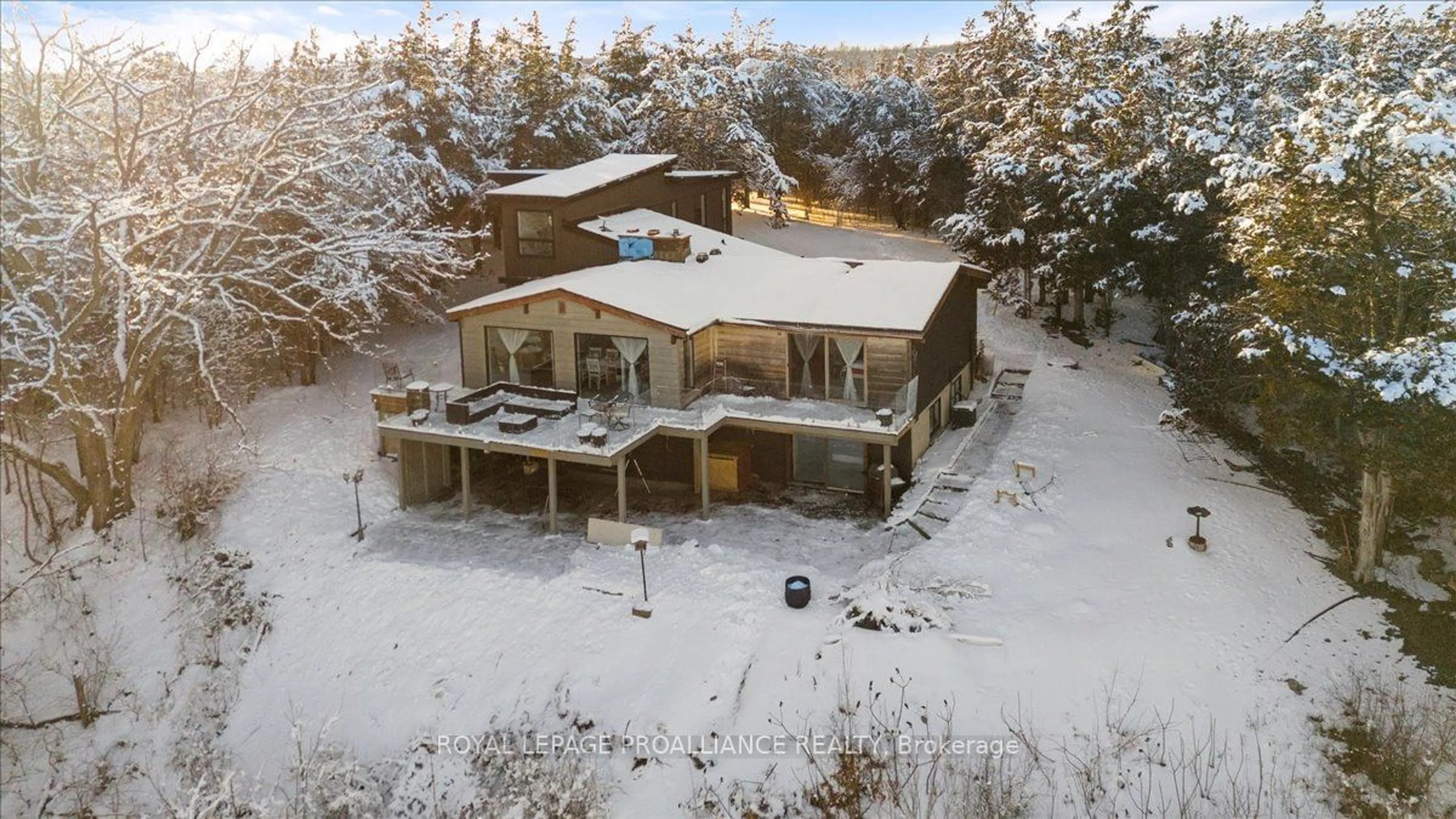 A pic from outside/outdoor area/front of a property/back of a property/a pic from drone, building for 23 Sidney Shore Lane, Prince Edward County Ontario K0K 2T0