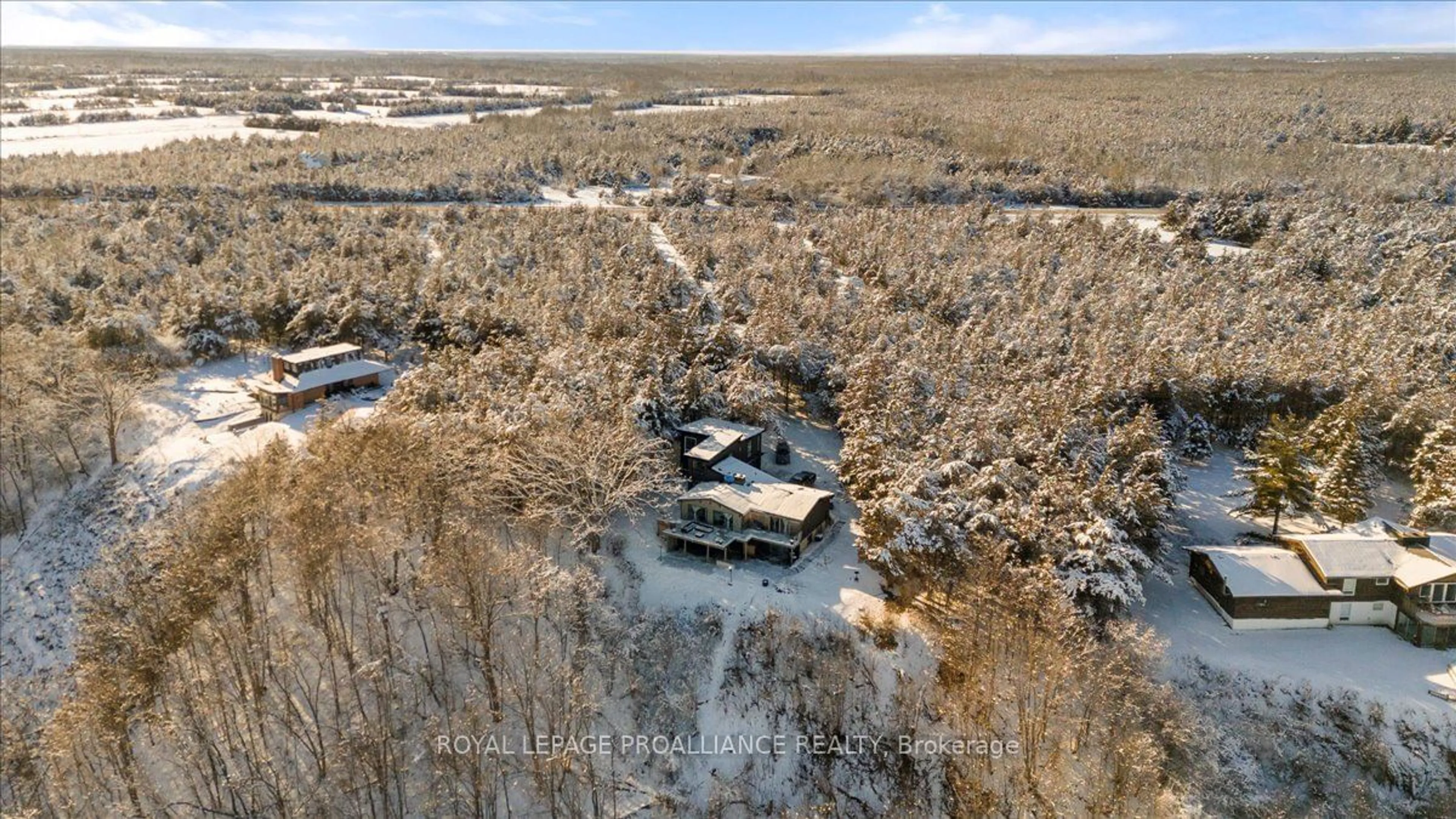 A pic from outside/outdoor area/front of a property/back of a property/a pic from drone, water/lake/river/ocean view for 23 Sidney Shore Lane, Prince Edward County Ontario K0K 2T0