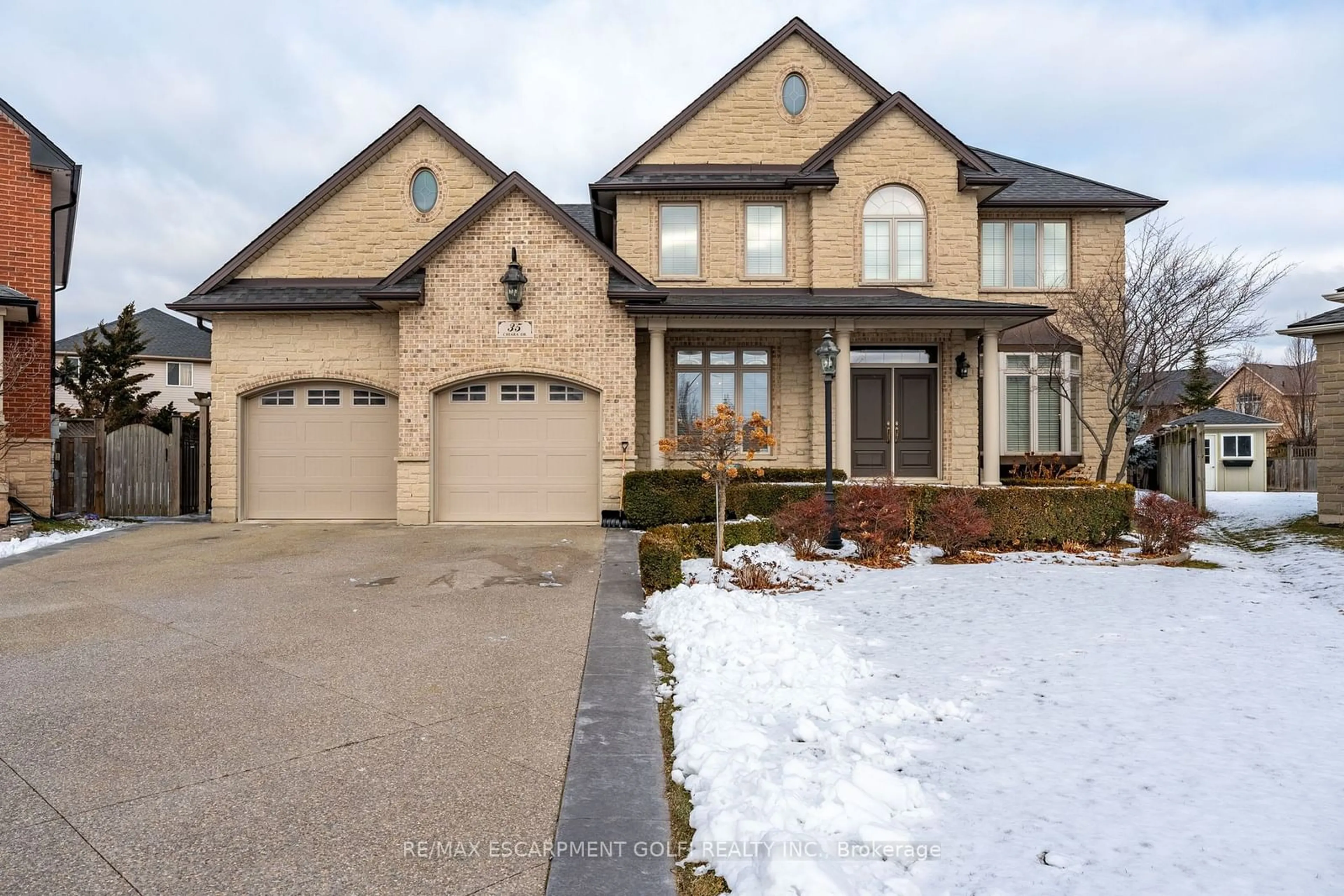 Home with brick exterior material, street for 35 Chiara Dr, Hamilton Ontario L8E 2H1