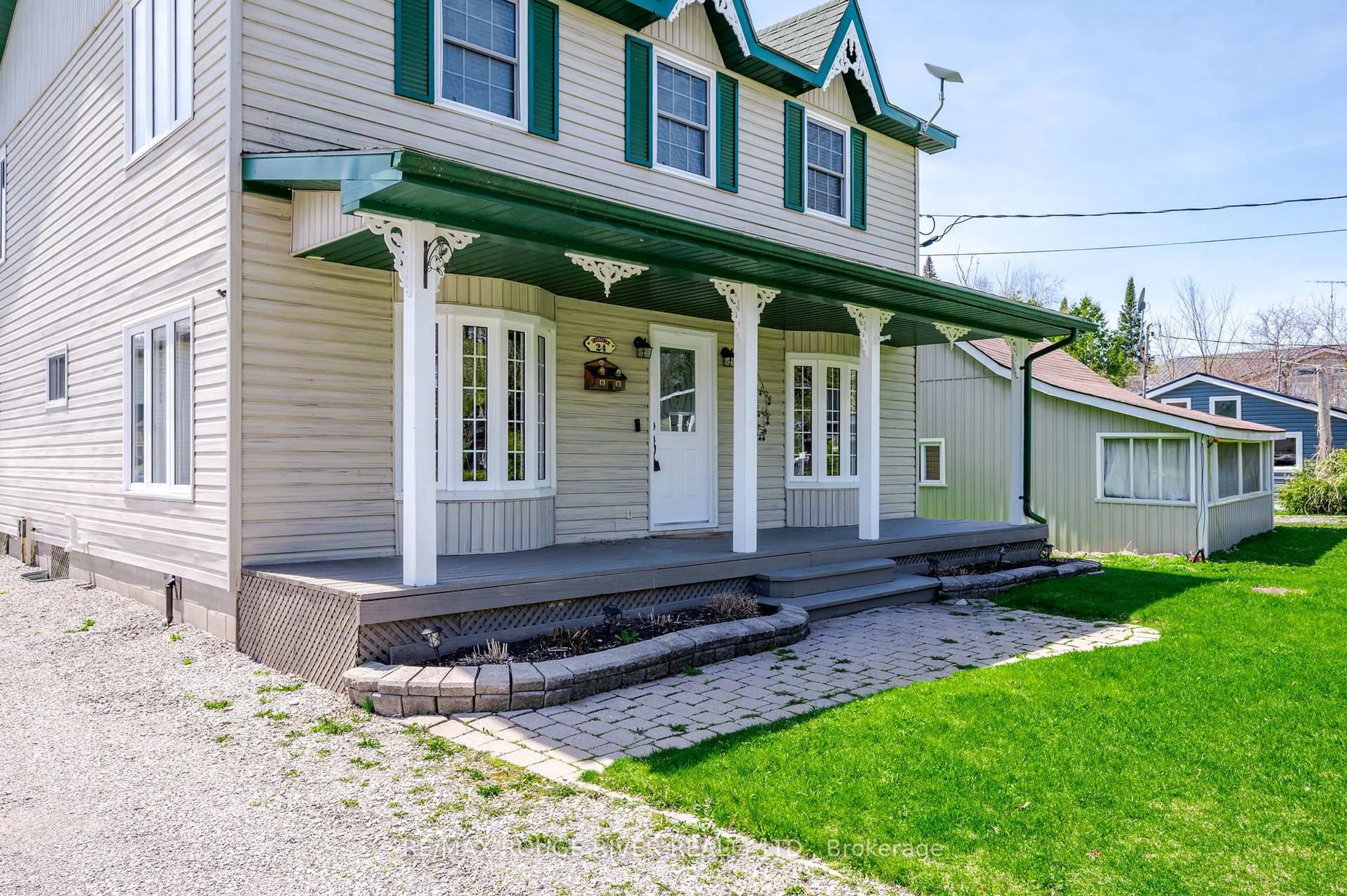 Home with vinyl exterior material, street for 24 Cedar Dale Dr, Kawartha Lakes Ontario K0M 2B0
