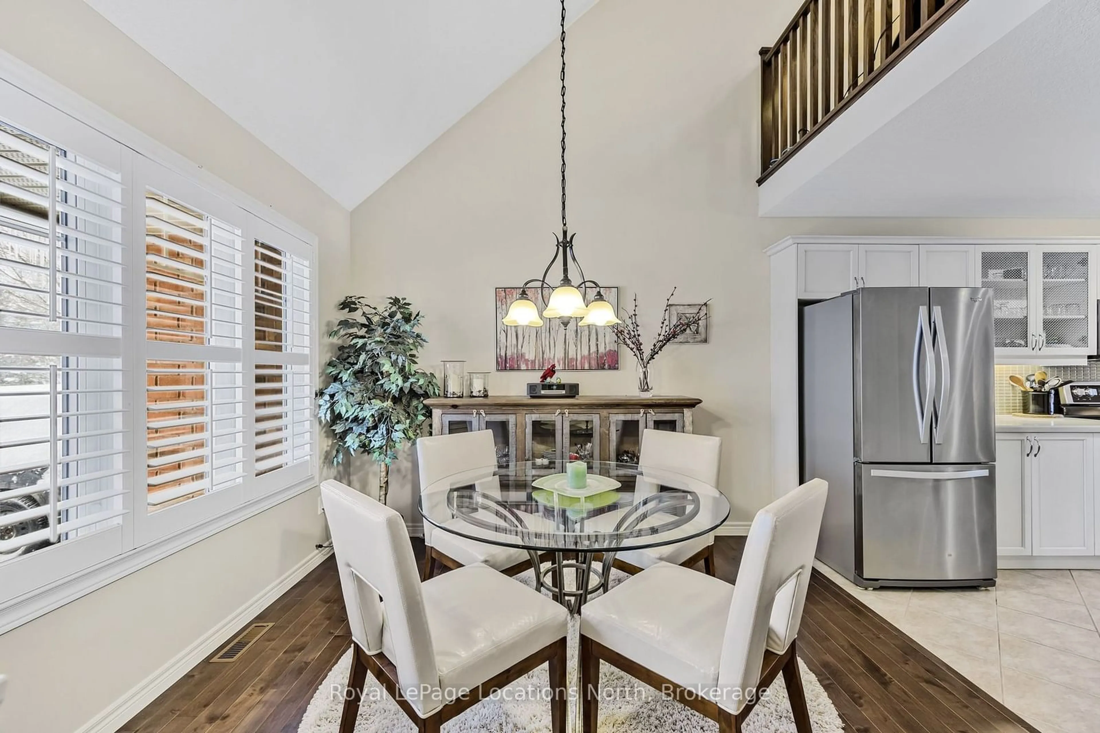 Dining room, wood/laminate floor for 4 Russett Dr, Meaford Ontario N4L 0A5