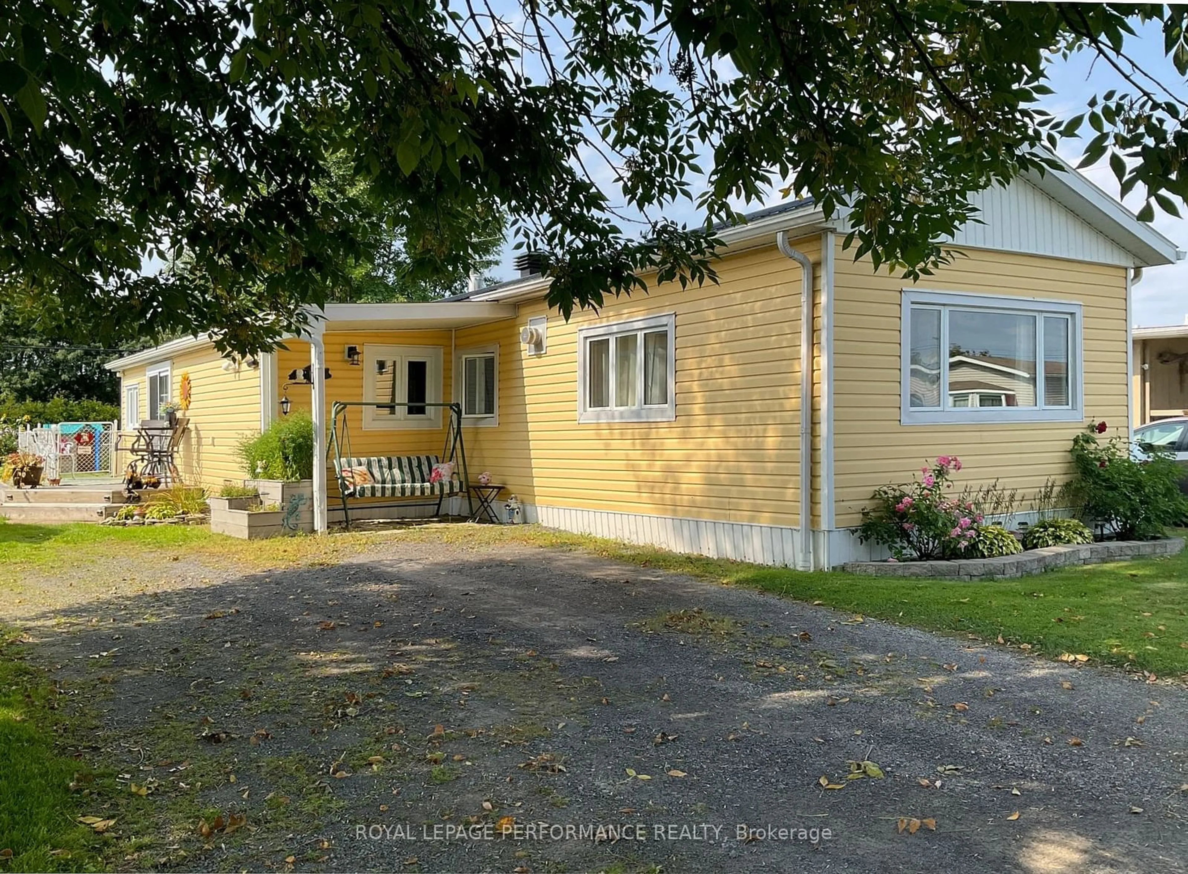 A pic from outside/outdoor area/front of a property/back of a property/a pic from drone, street for 3265 Front Rd #10, East Hawkesbury Ontario K6A 2R2