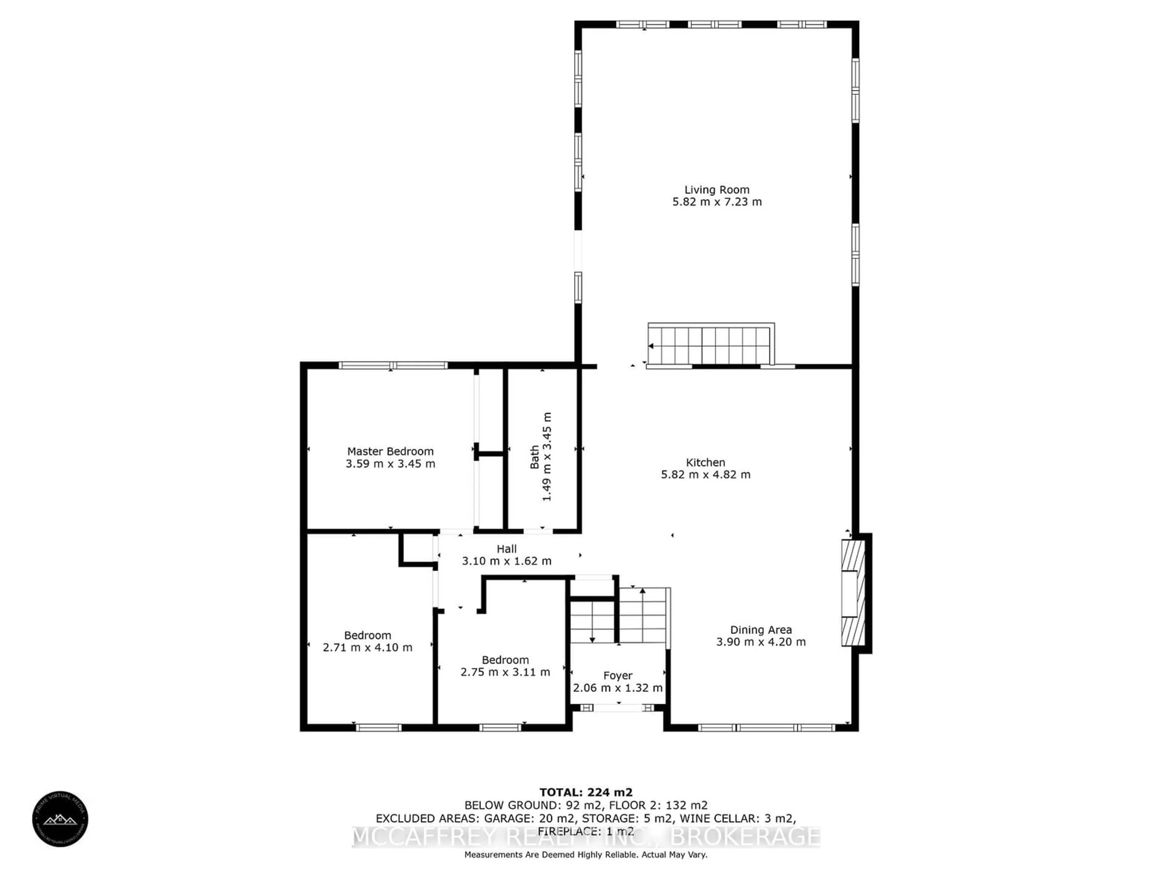 Floor plan for 25 Jones St, Stone Mills Ontario K0K 3G0