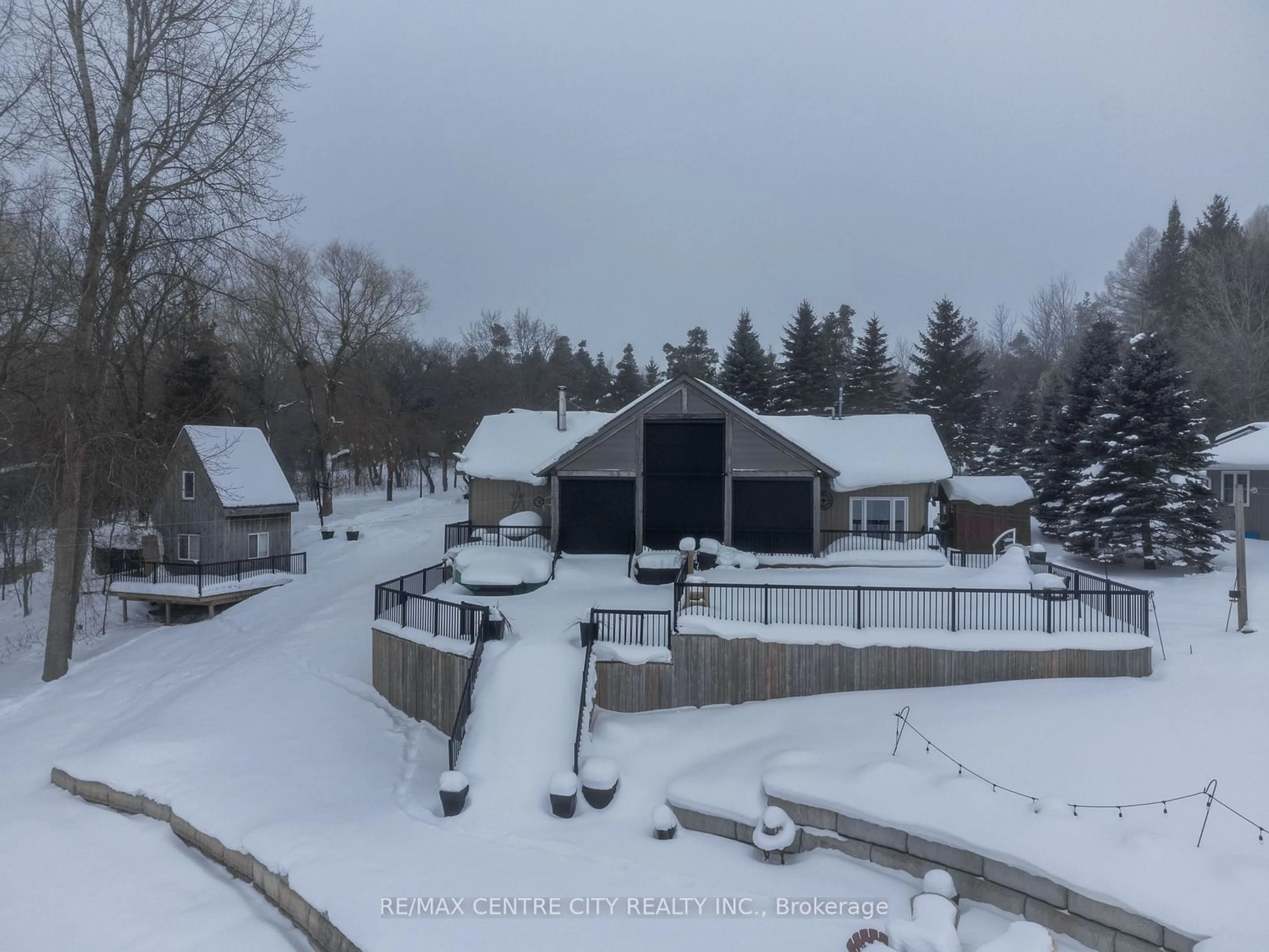 A pic from outside/outdoor area/front of a property/back of a property/a pic from drone, unknown for 1021 Road 10 East, Mapleton Ontario N0G 1P0