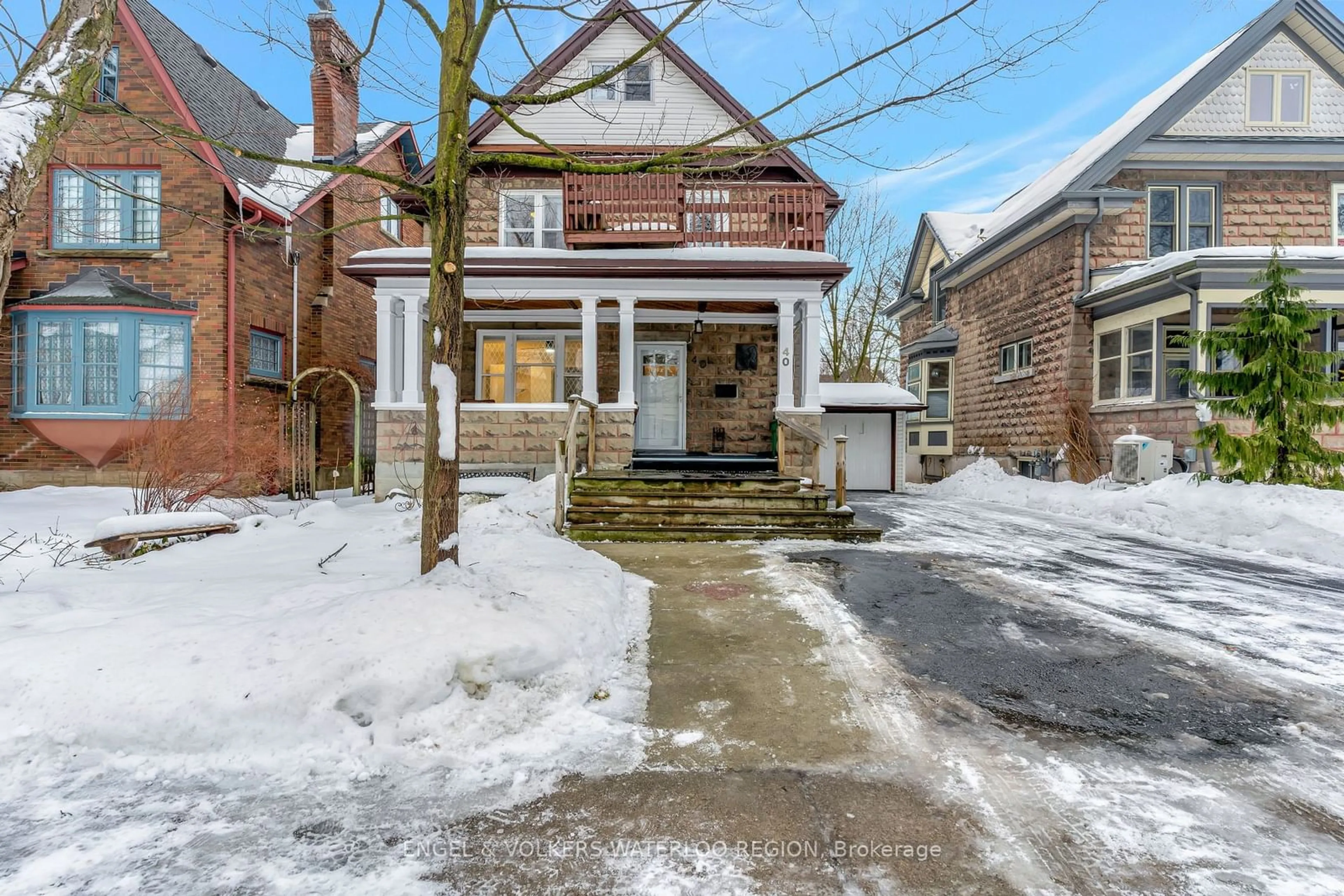 Home with brick exterior material, street for 40 Menno St, Waterloo Ontario N2L 2A7