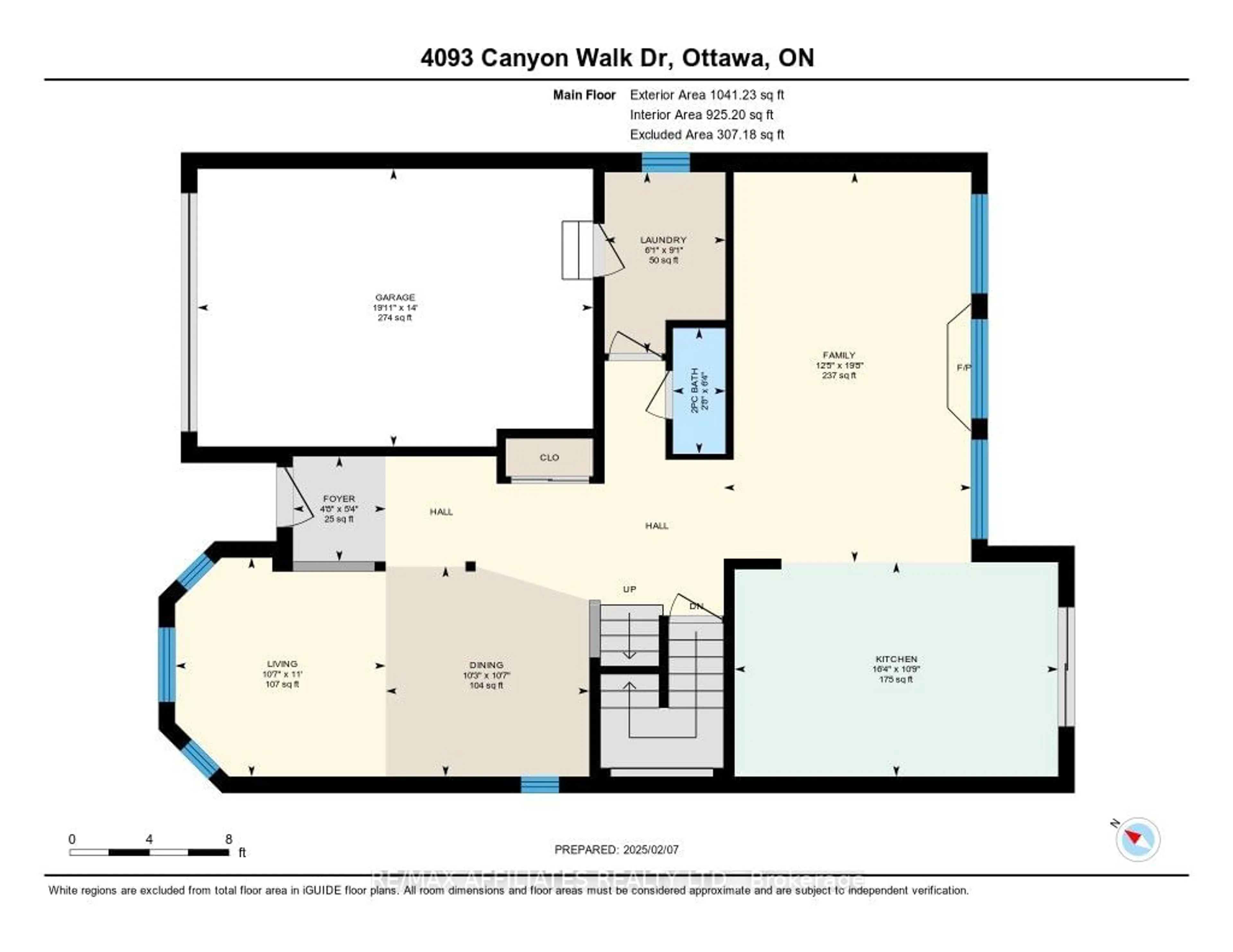 Floor plan for 4093 Canyon Walk Dr, Blossom Park - Airport and Area Ontario K1V 1V8