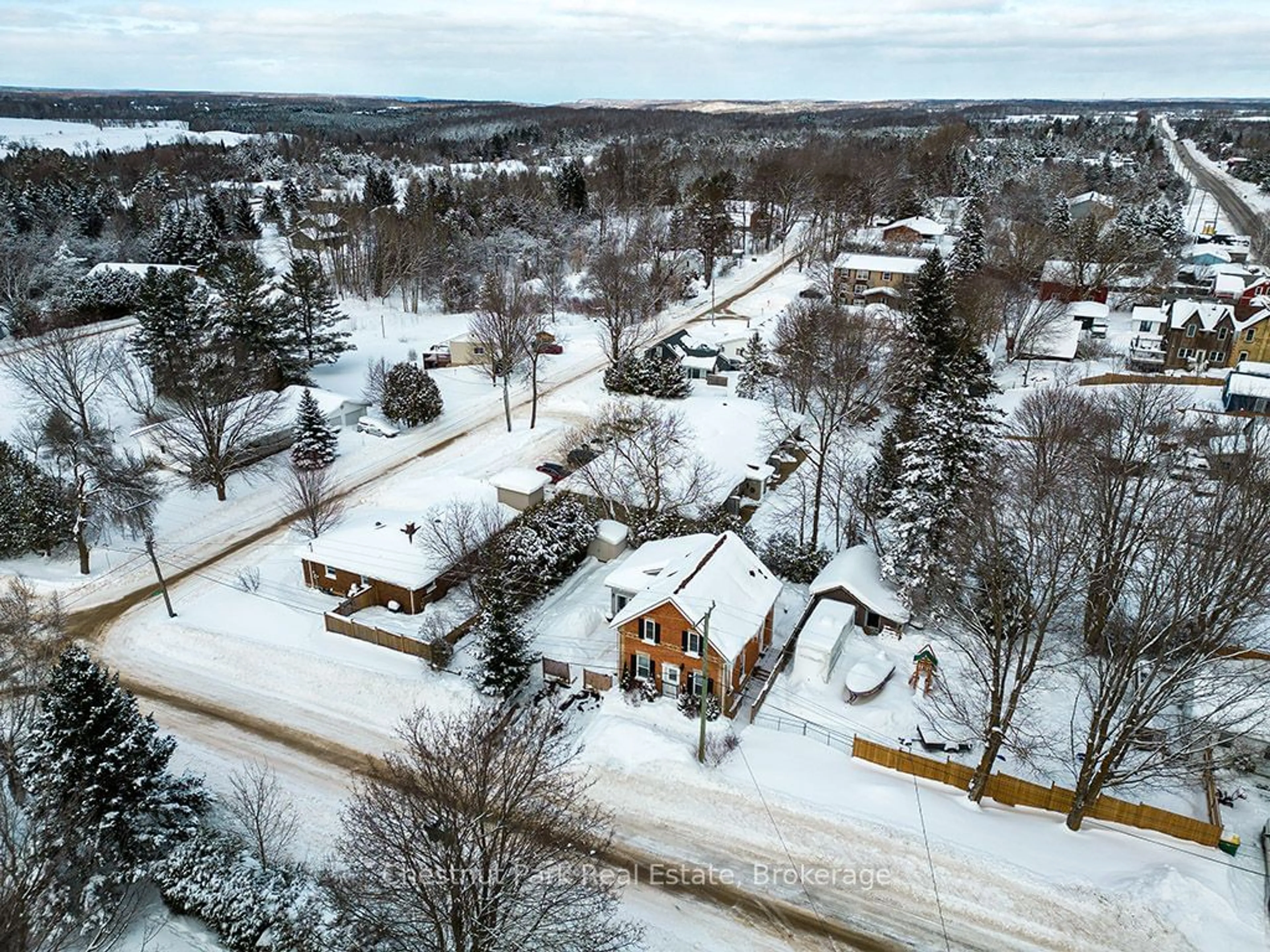 A pic from outside/outdoor area/front of a property/back of a property/a pic from drone, street for 8 LEVITTA St, Grey Highlands Ontario N0C 1E0