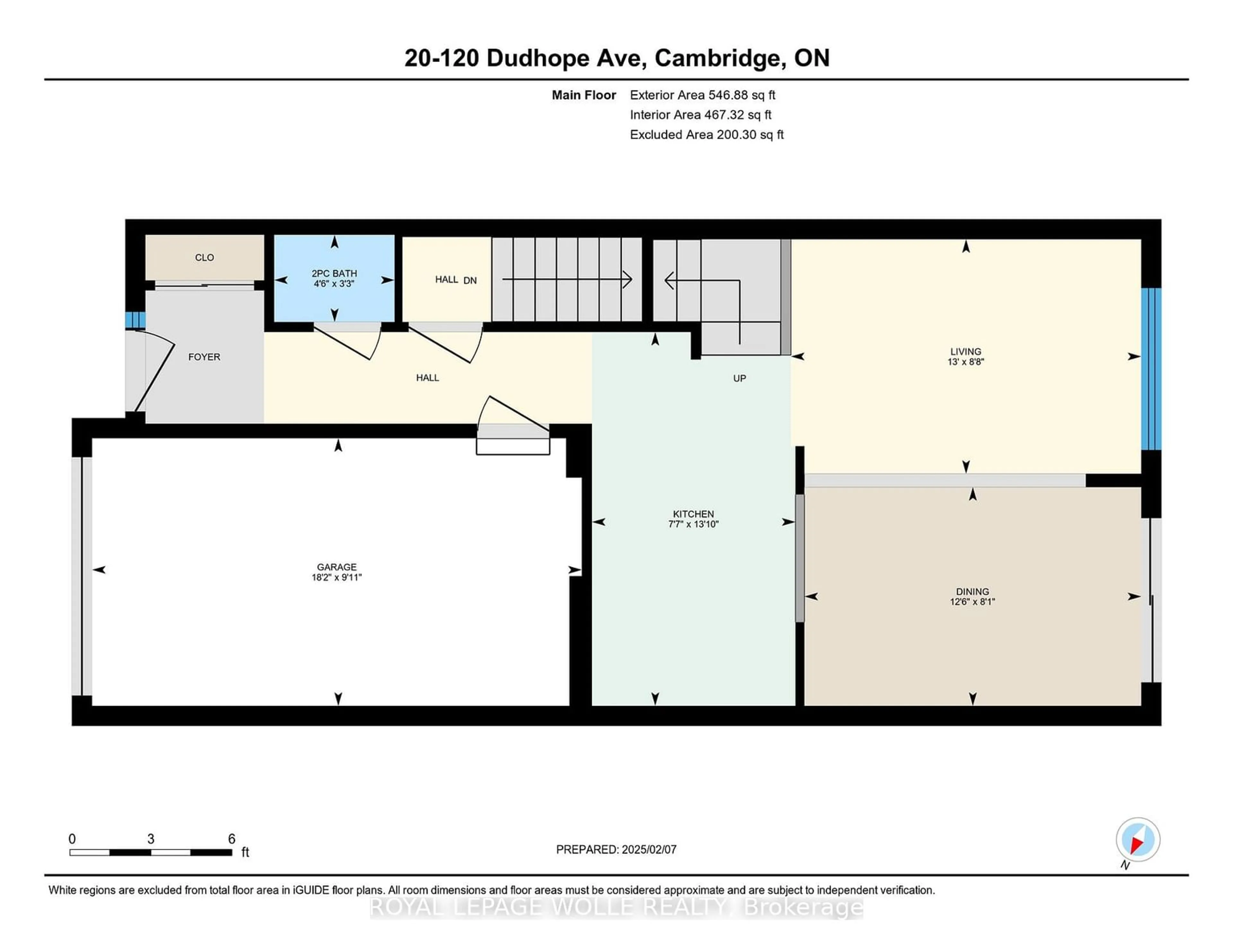 Floor plan for 120 Dudhope Ave #20, Cambridge Ontario N1R 4T7