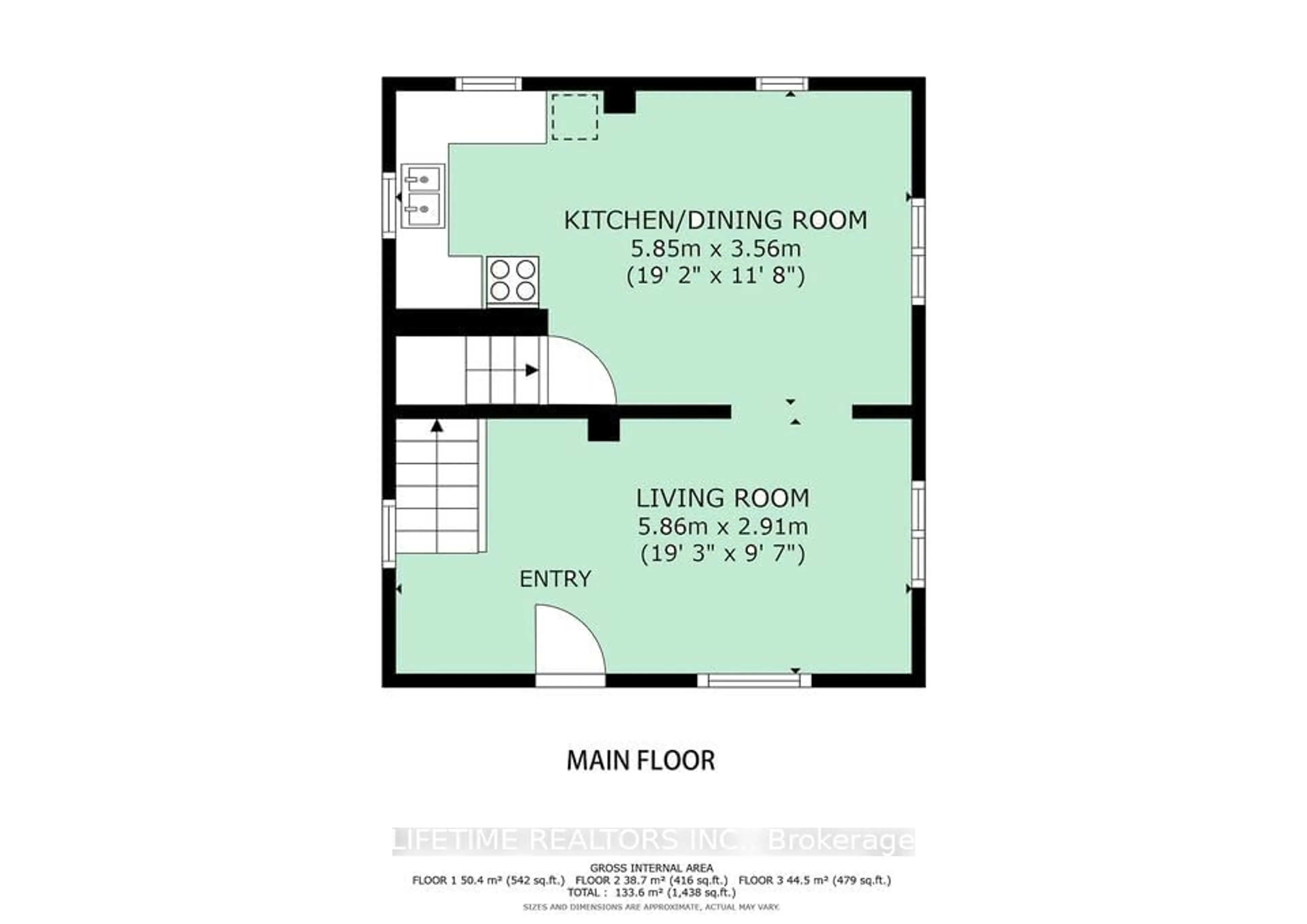 Floor plan for 1108 Wellington Ave, Windsor Ontario N9A 5J9