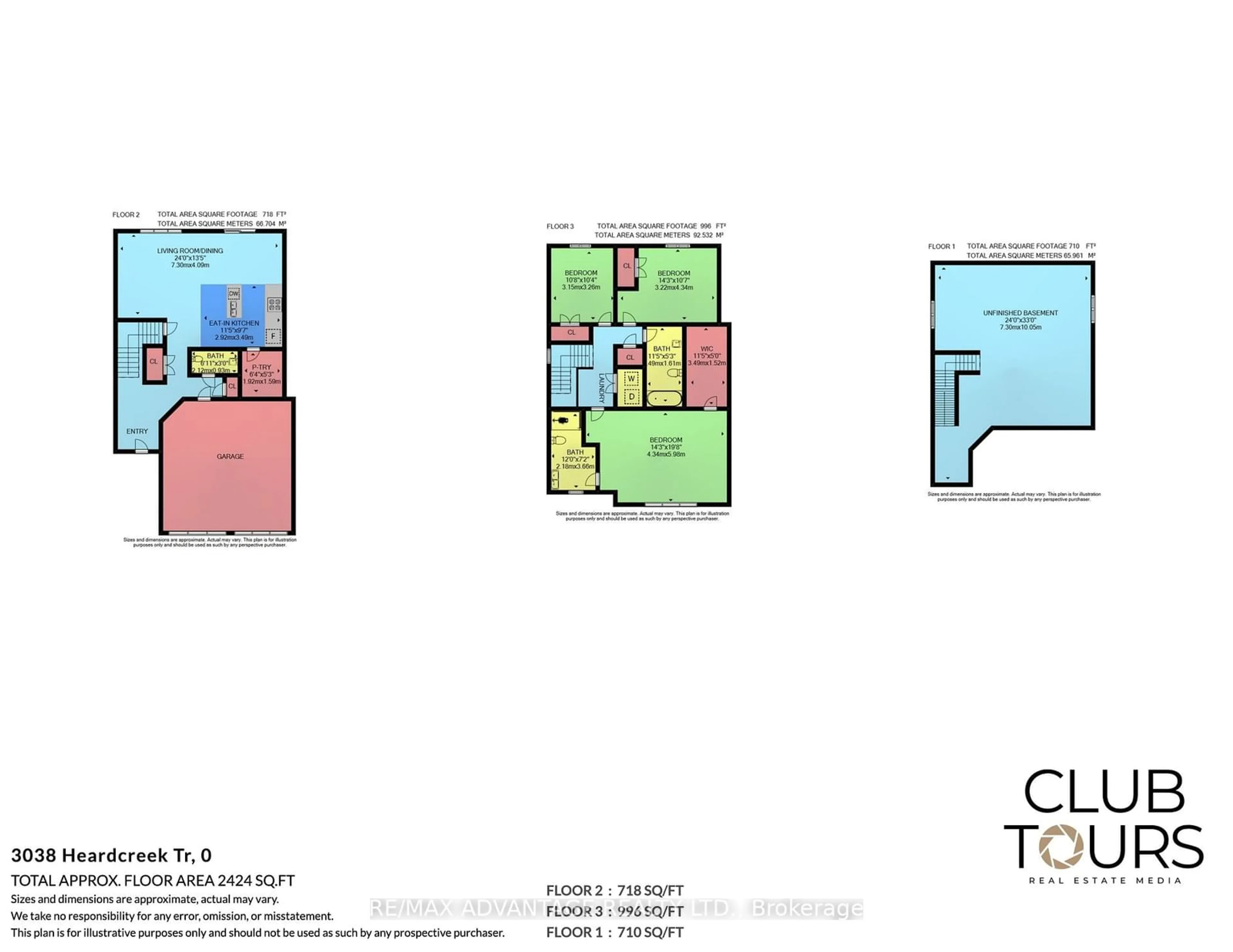 Floor plan for 3038 Heardcreek Tr, London Ontario N6G 2S7