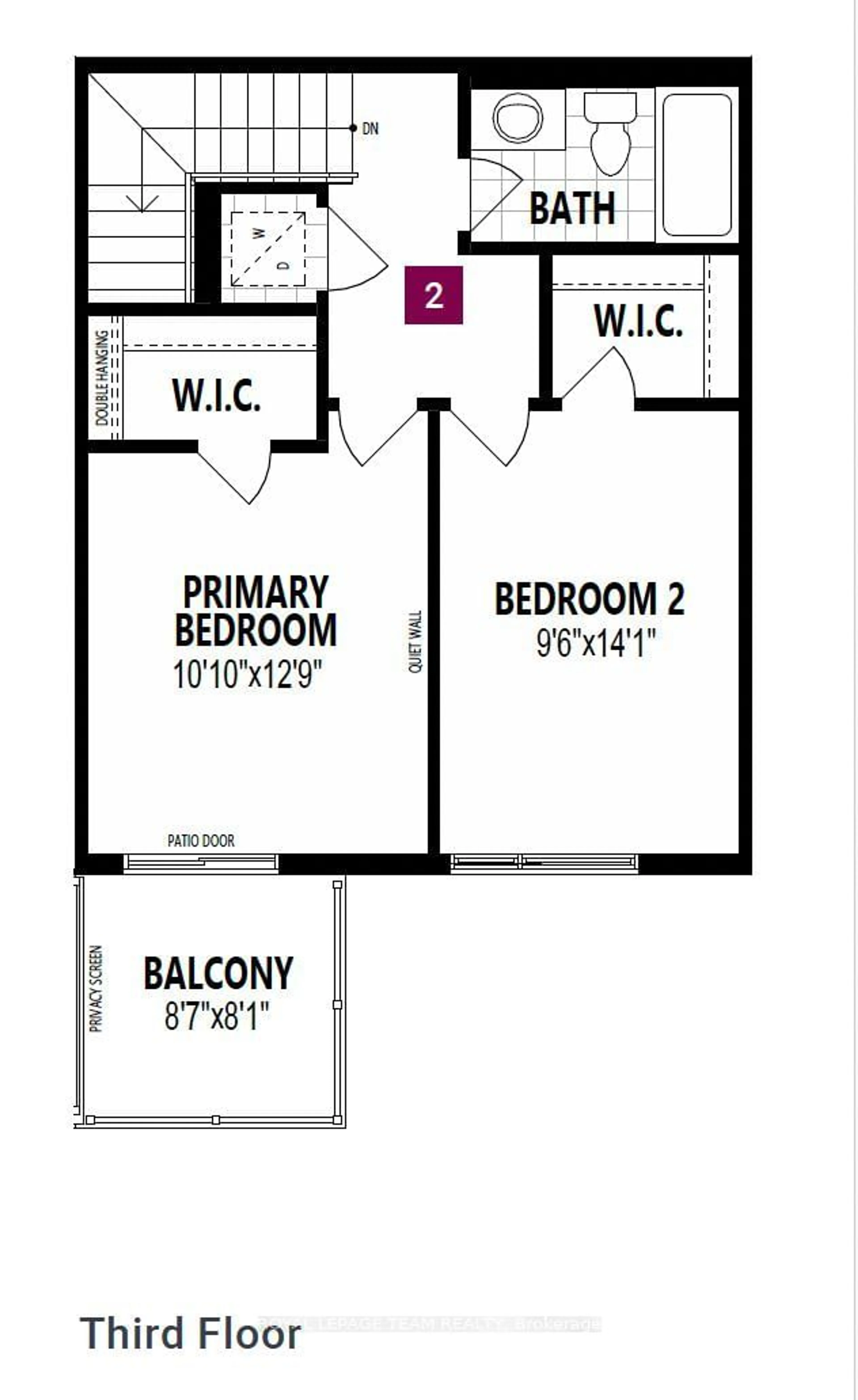 Floor plan for 541 Celestine Private, Barrhaven Ontario K2J 4H7