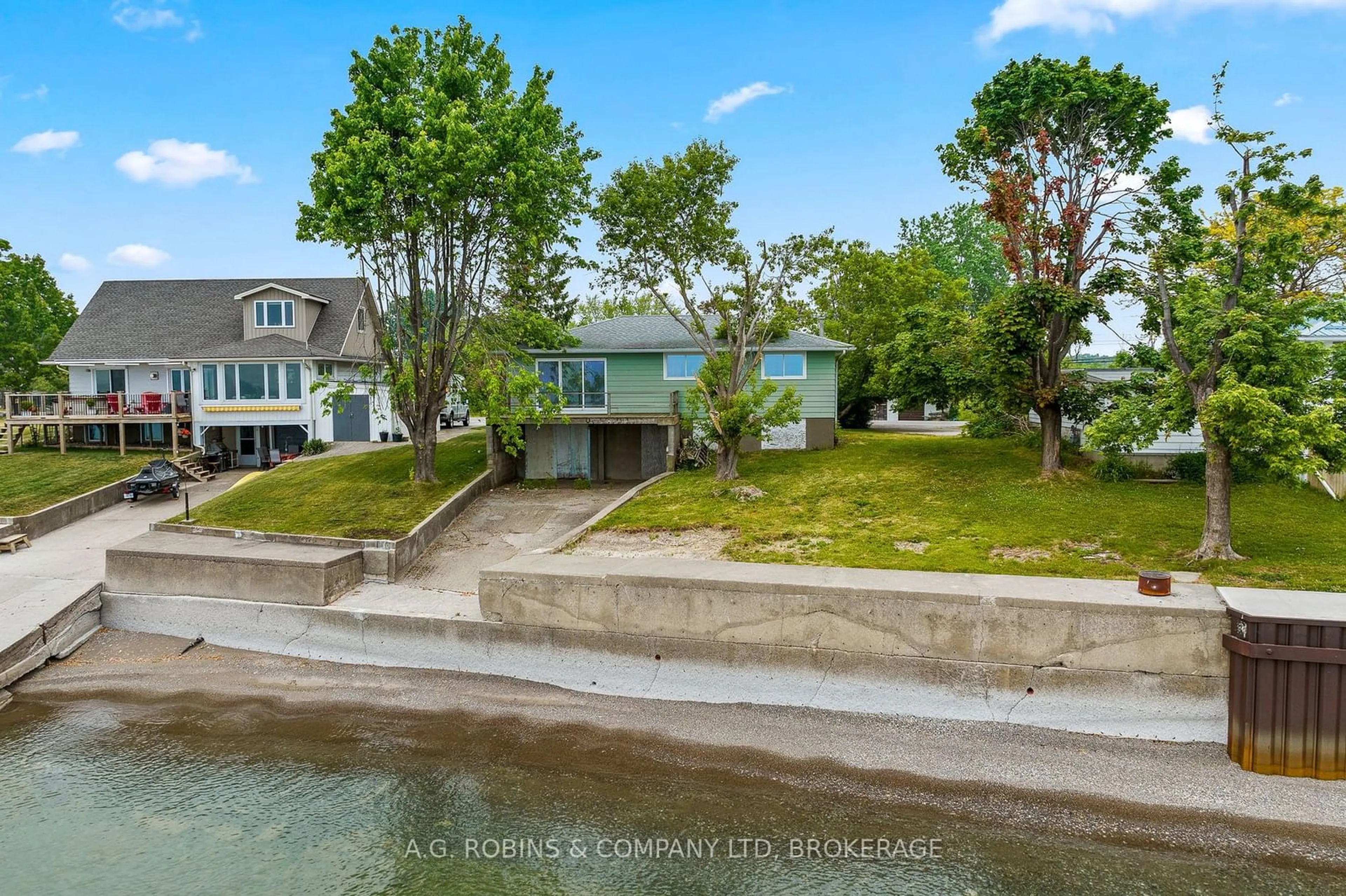 A pic from outside/outdoor area/front of a property/back of a property/a pic from drone, water/lake/river/ocean view for 13041 Lakeshore Rd, Wainfleet Ontario L0S 1V0