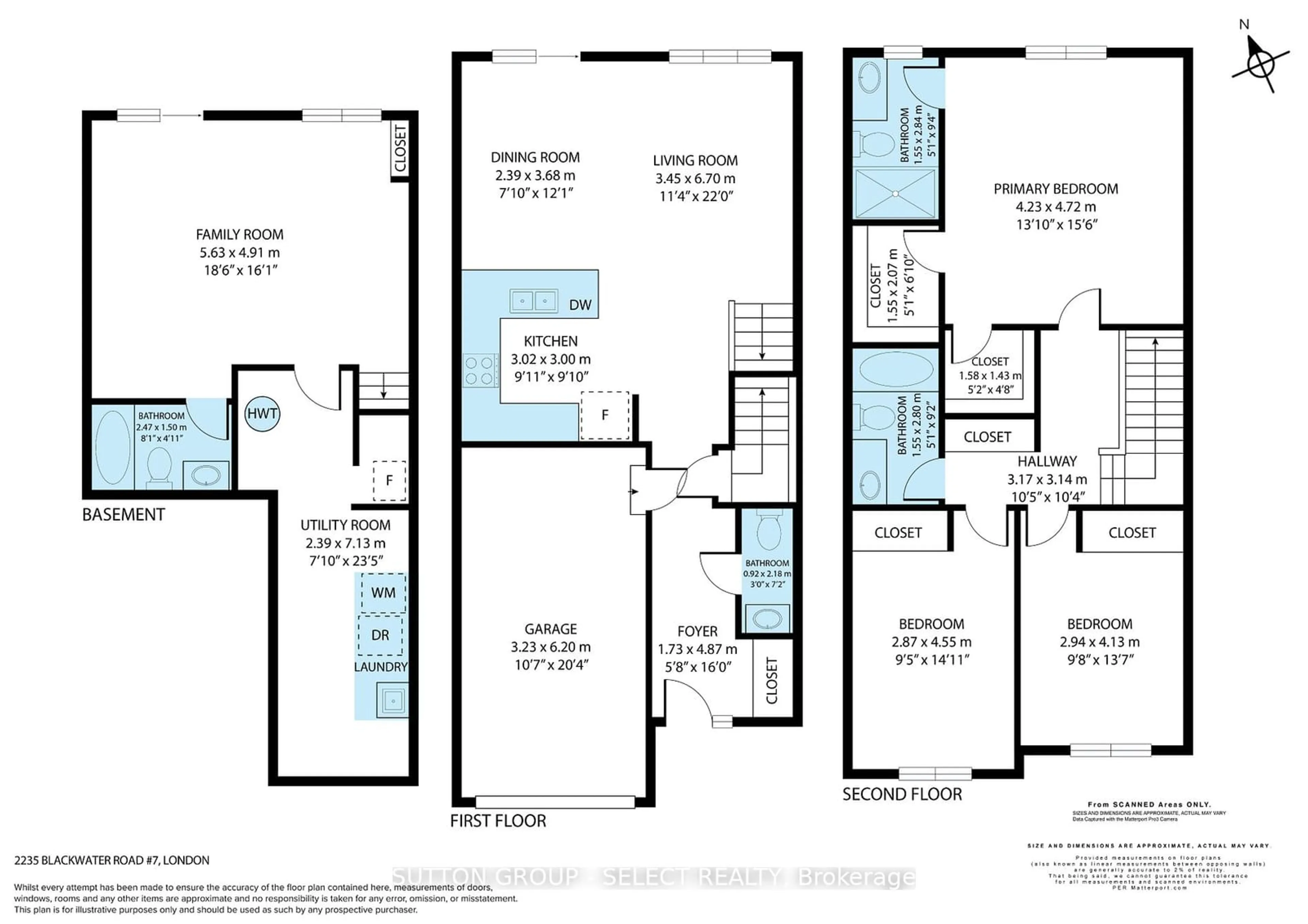 Floor plan for 2235 Blackwater Rd #7, London Ontario N5X 0L8