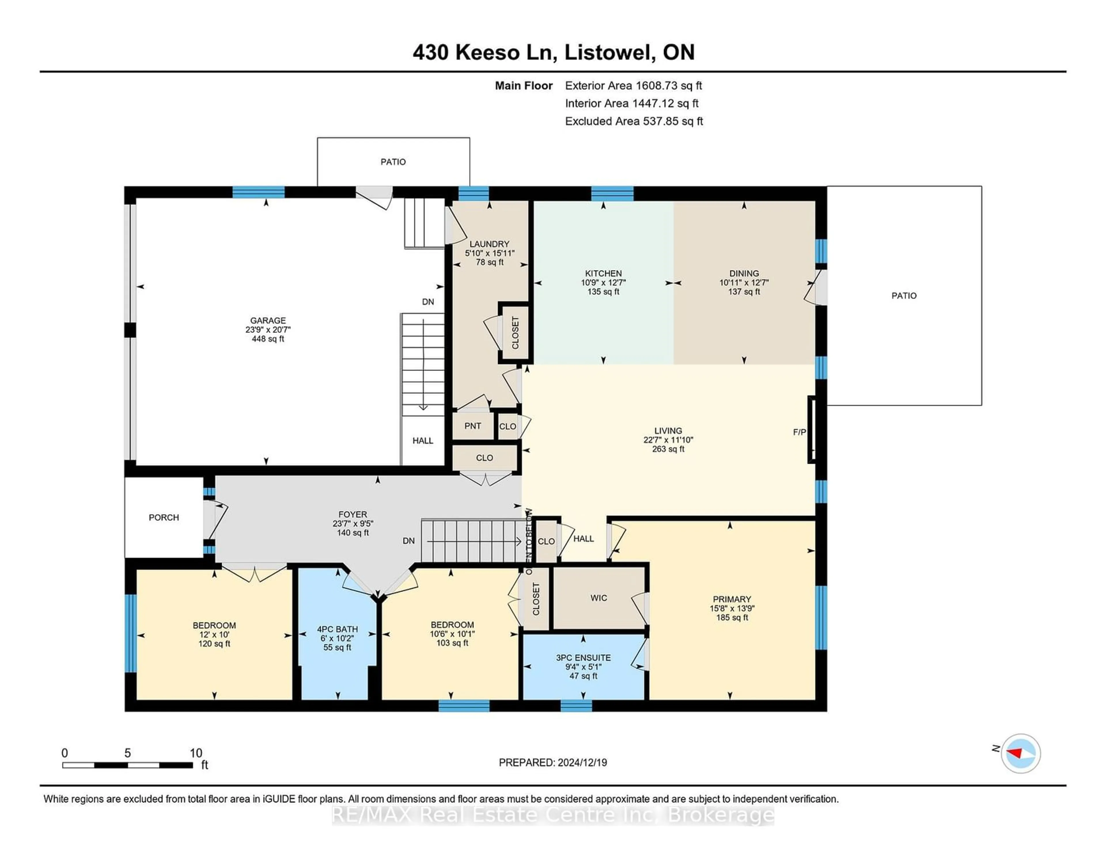 Floor plan for 430 Keeso Lane, North Perth Ontario N4W 0C3