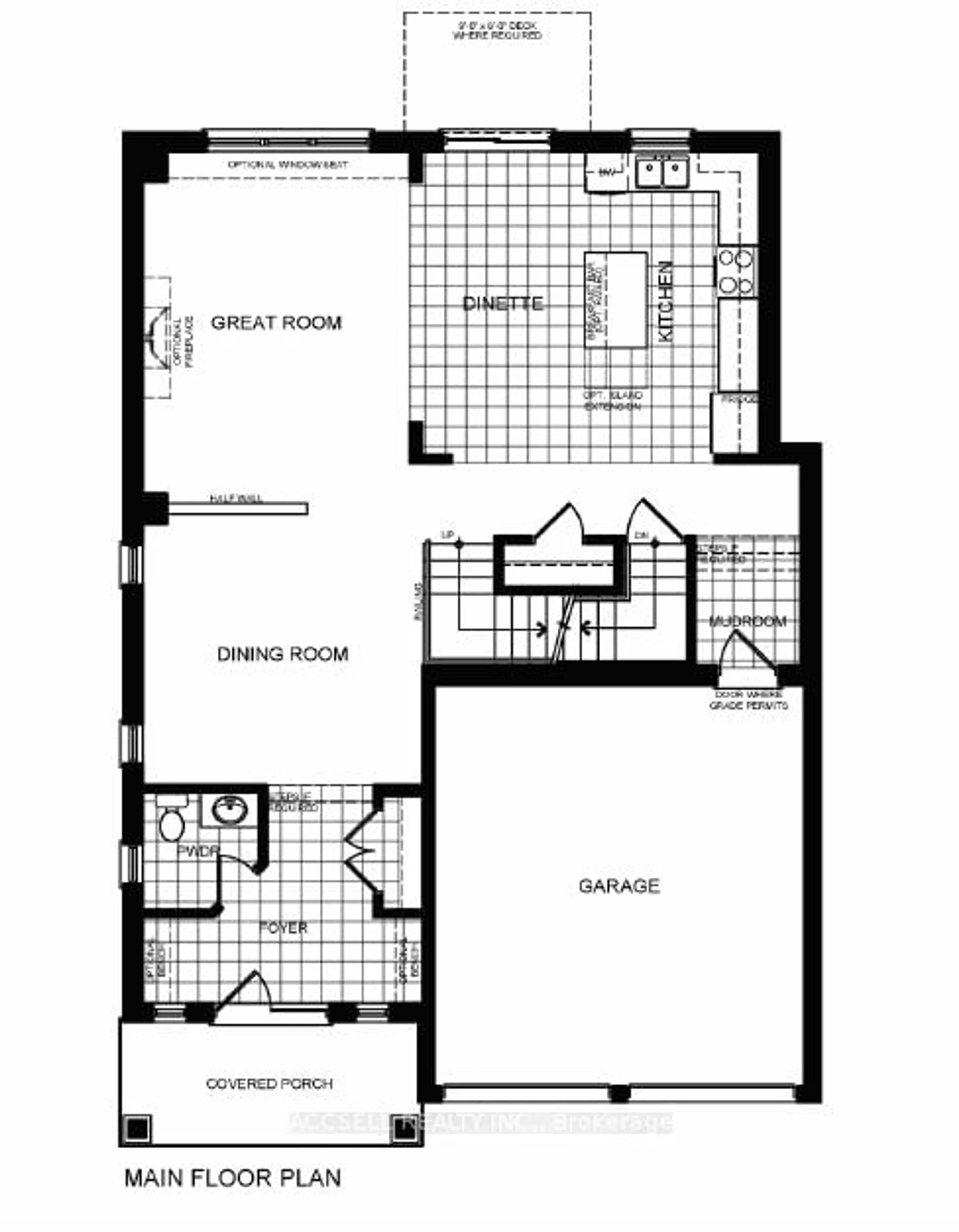 Floor plan for Lot #18 McKernan Ave, Brantford Ontario N3T 5L8