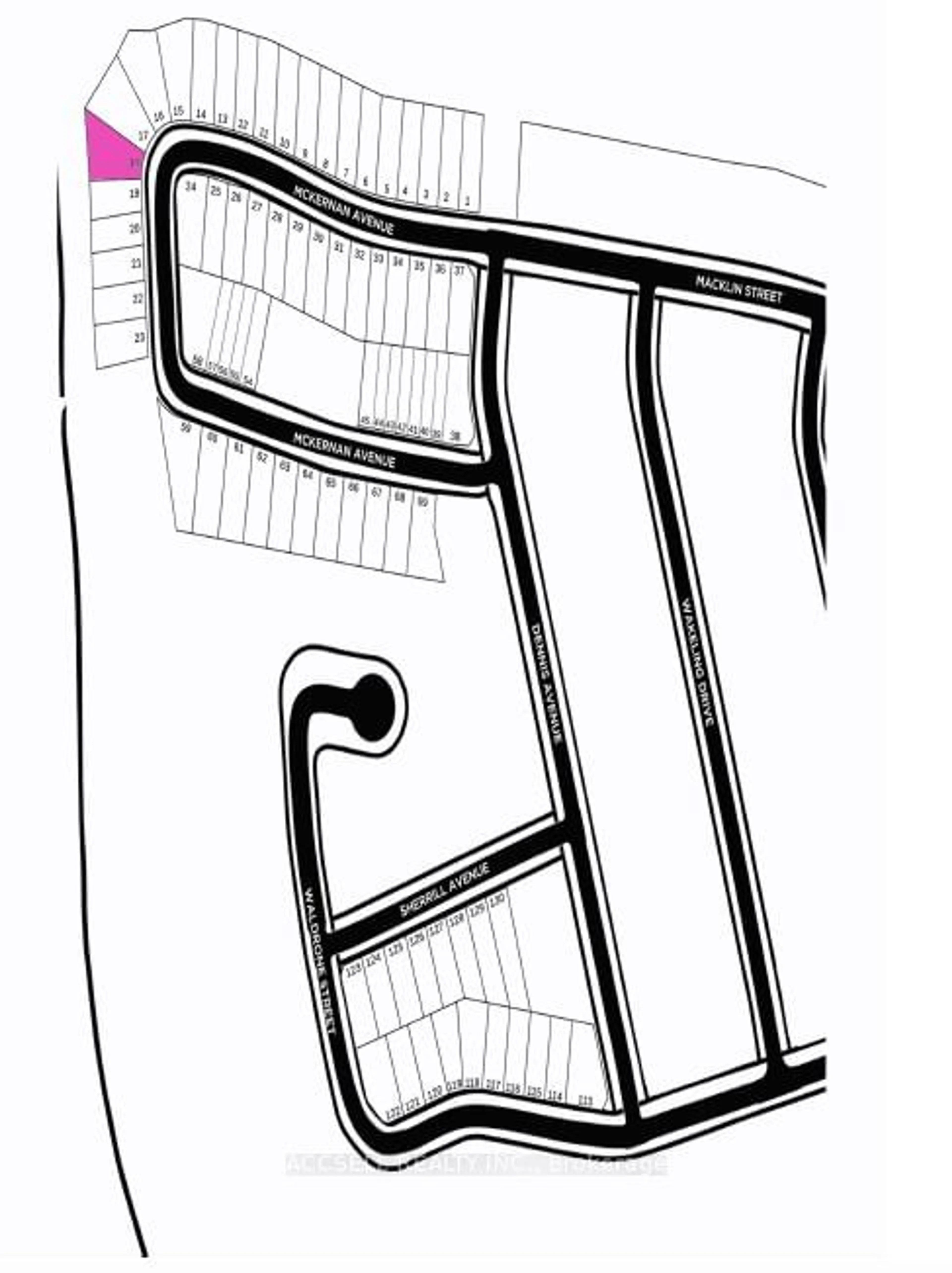 Floor plan for Lot #18 McKernan Ave, Brantford Ontario N3T 5L8