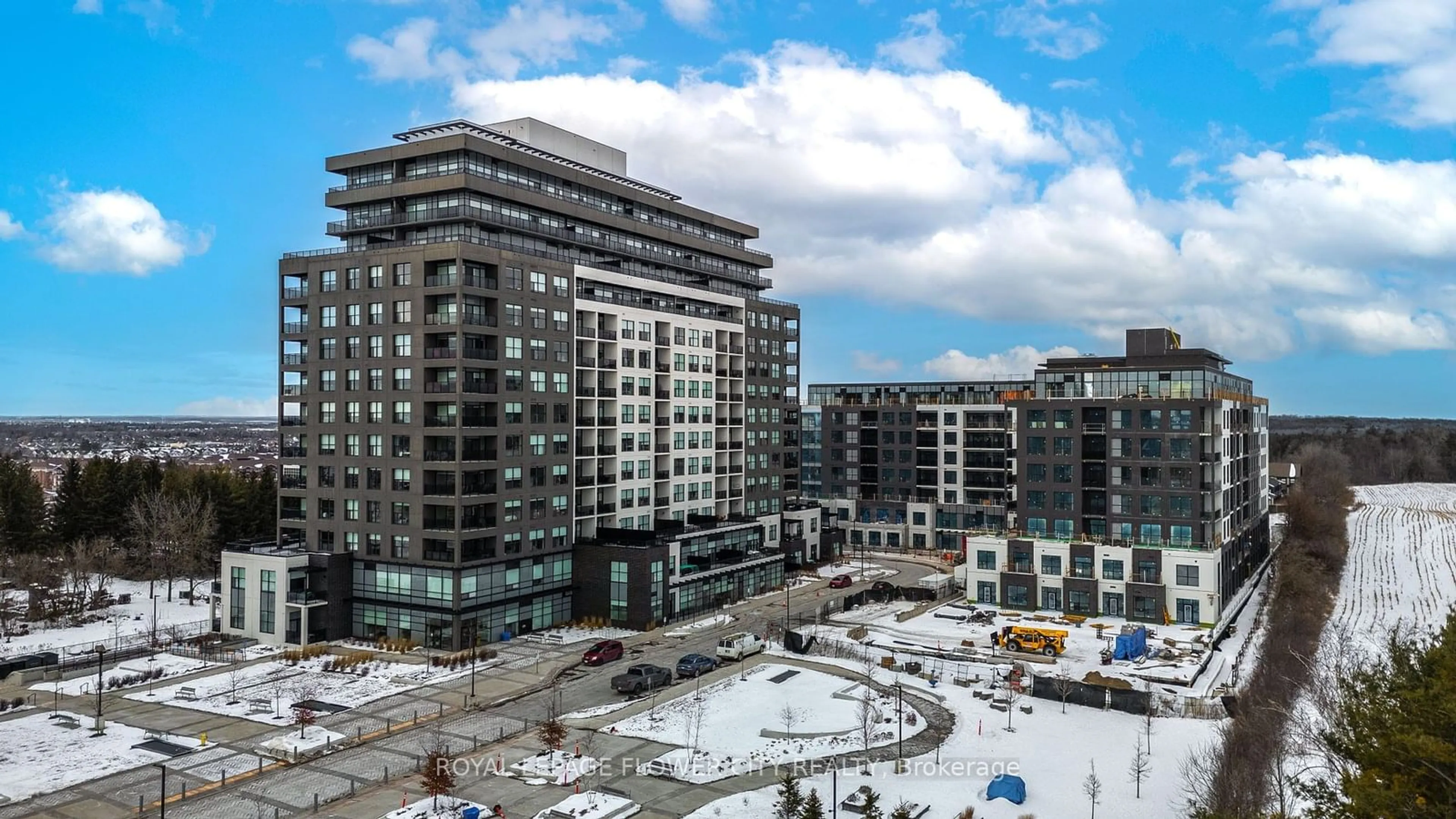 A pic from outside/outdoor area/front of a property/back of a property/a pic from drone, city buildings view from balcony for 1880 Gordon St #1003, Guelph Ontario N1L 1G7