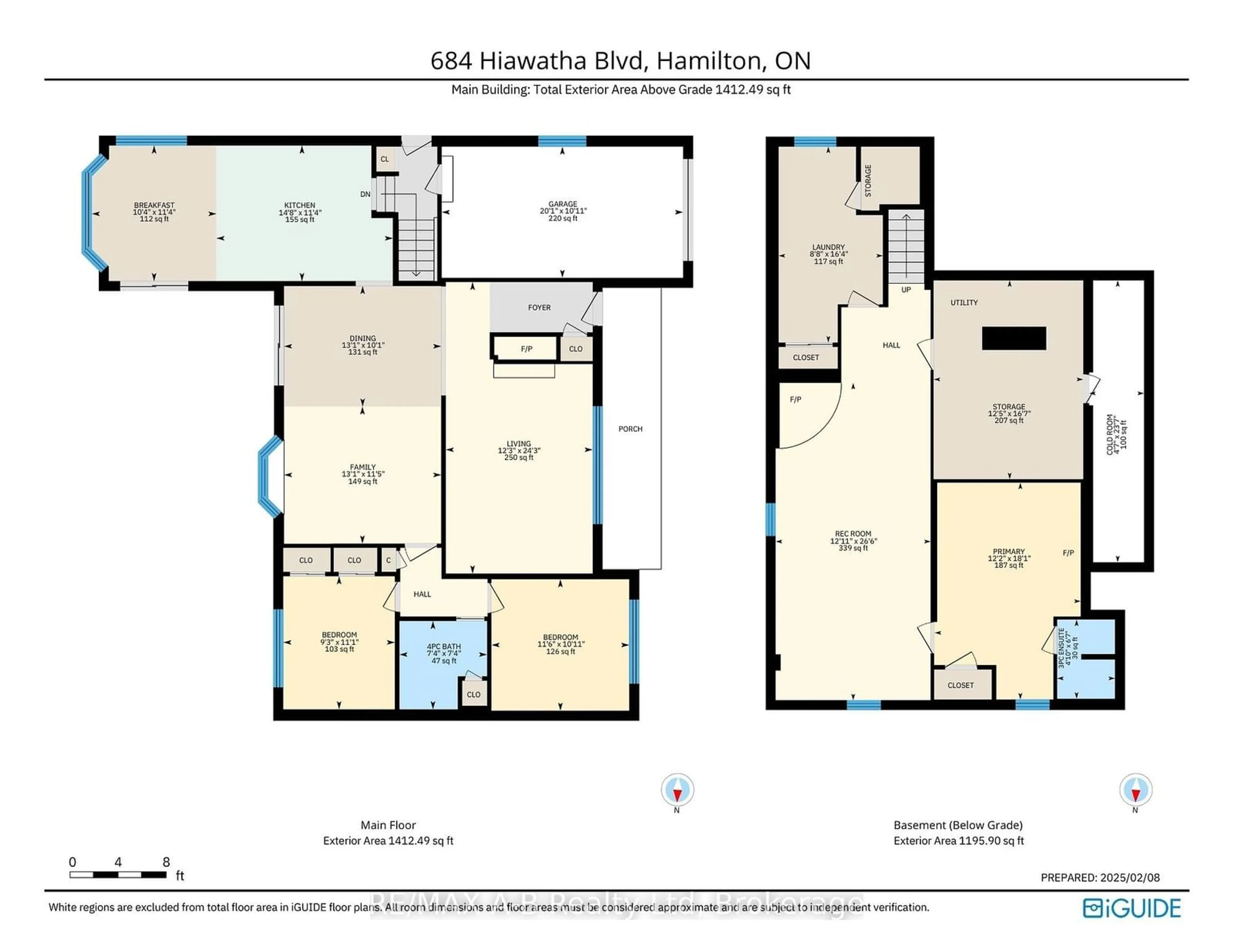 Floor plan for 684 Hiawatha Blvd, Hamilton Ontario L9G 3A5