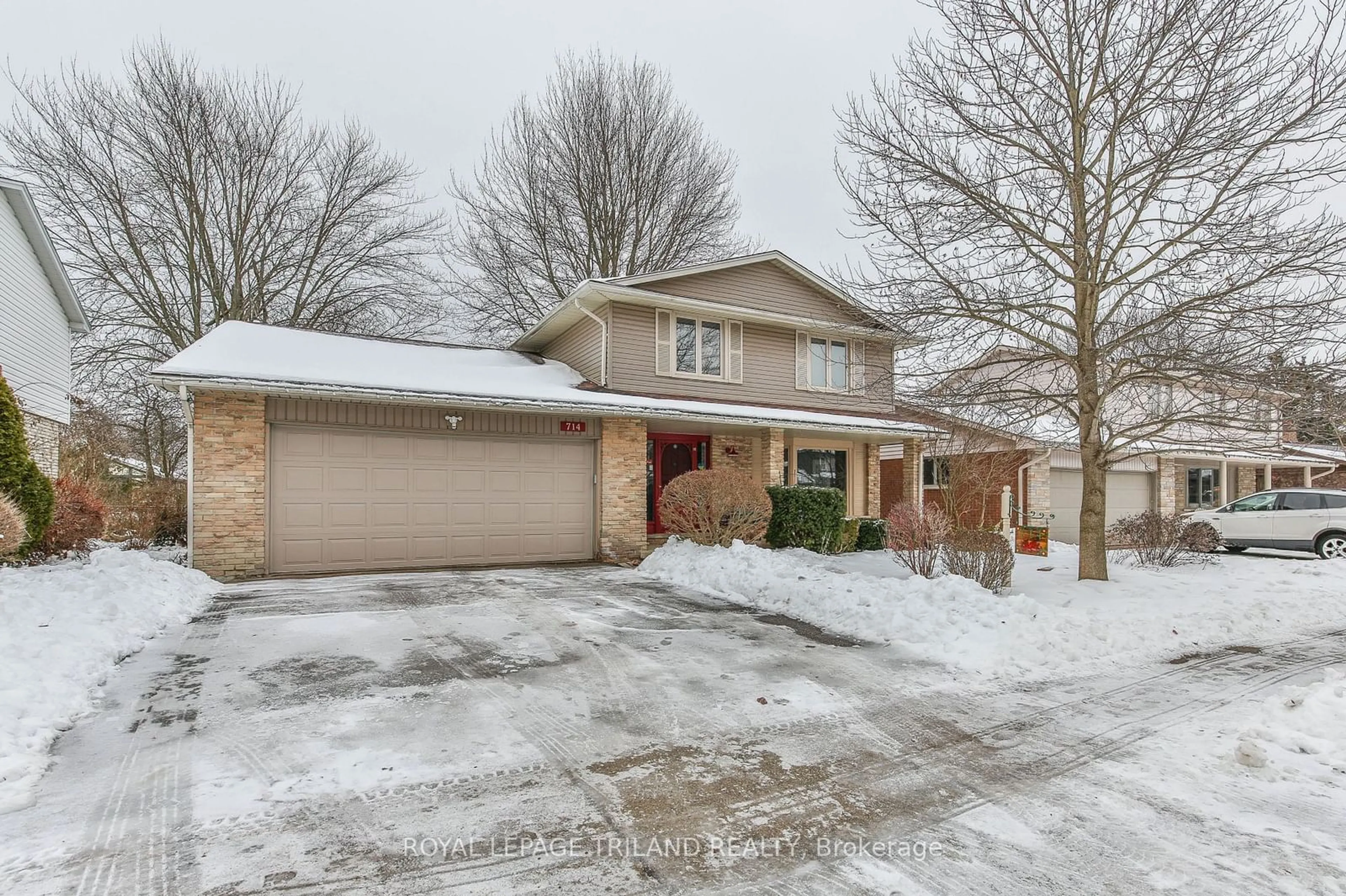 Home with brick exterior material, street for 714 CRANBROOK Rd, London Ontario N6K 1W9