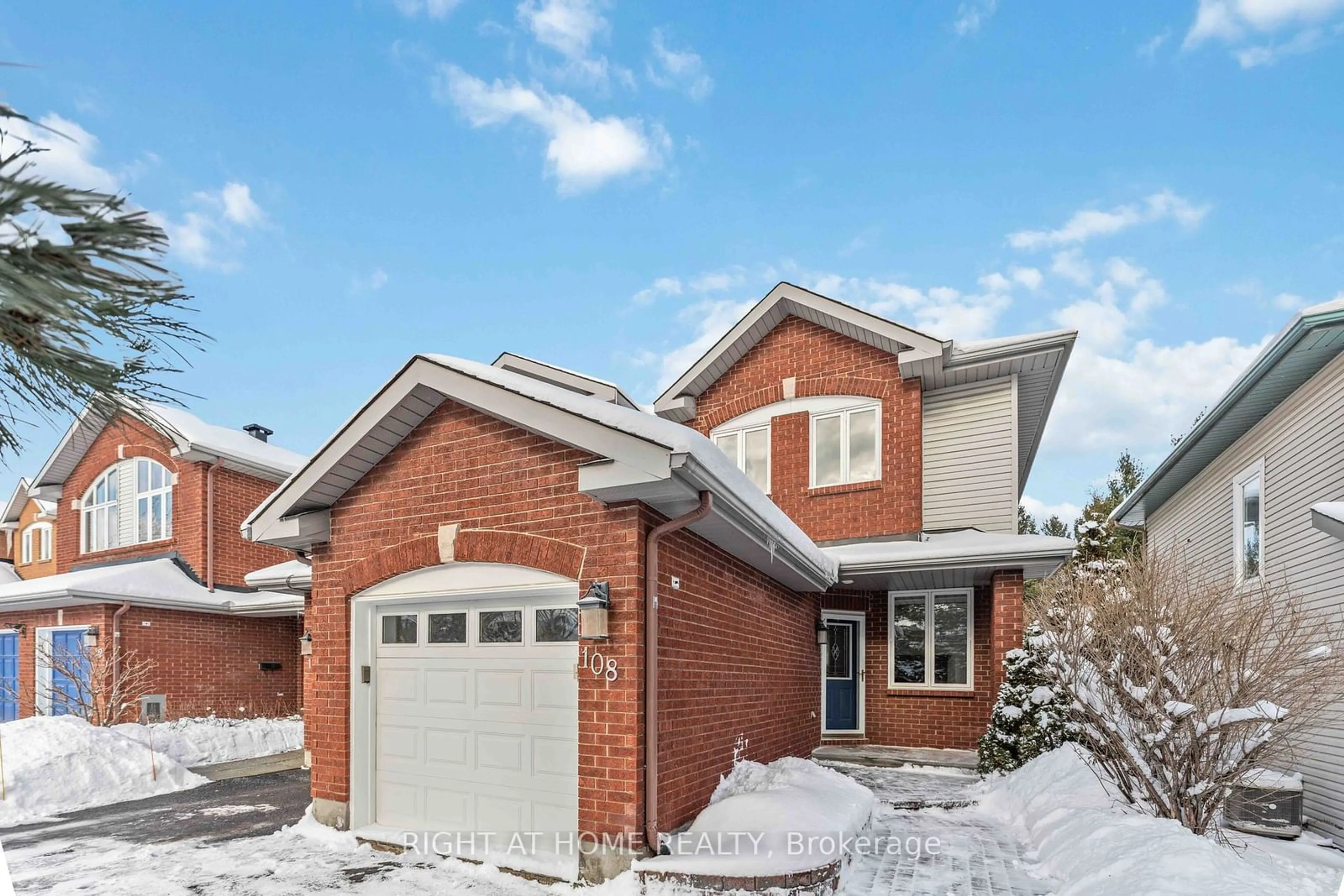 Home with brick exterior material, street for 108 Blackdome Cres, Kanata Ontario K2T 1B1