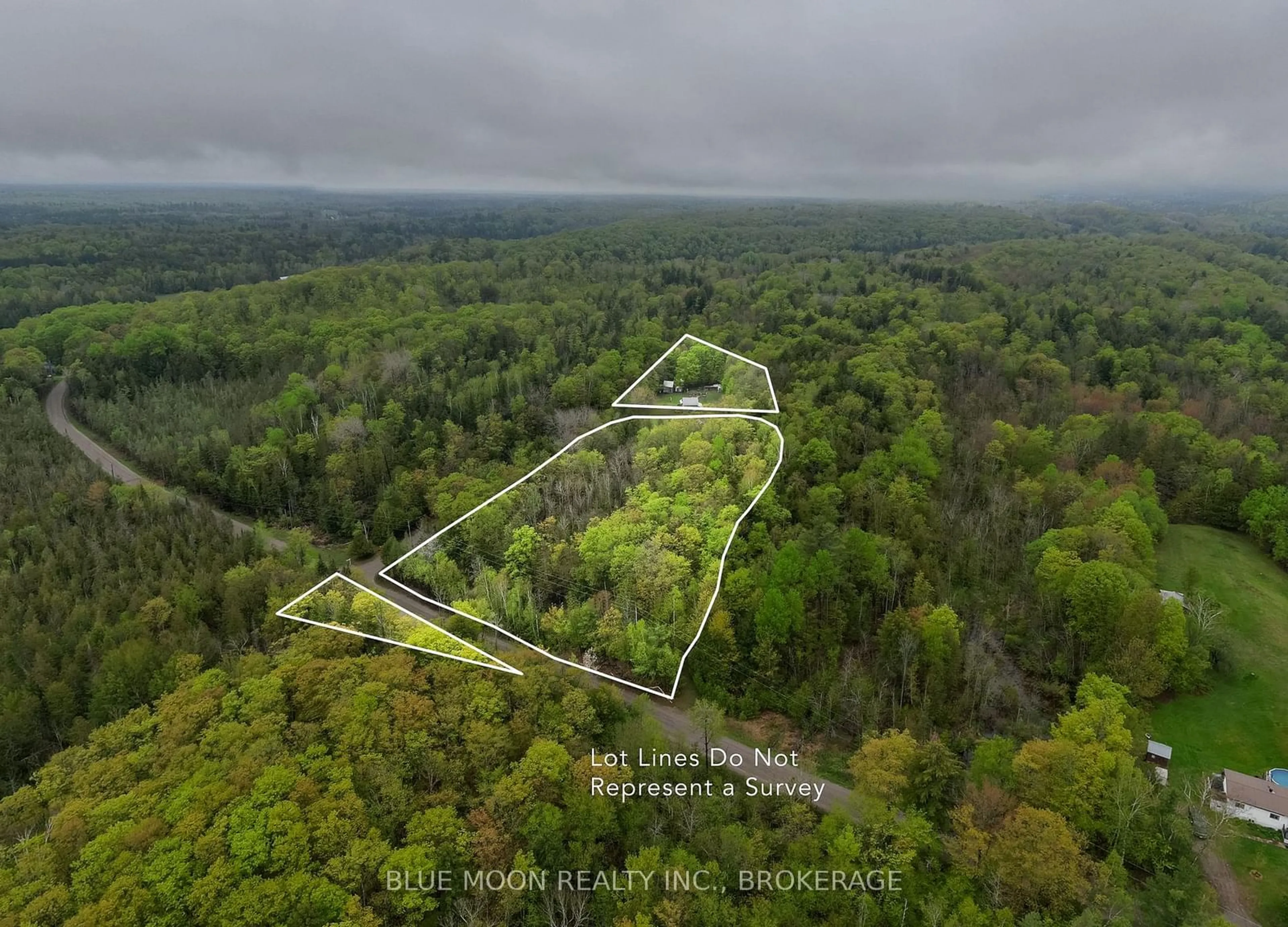 A pic from outside/outdoor area/front of a property/back of a property/a pic from drone, forest/trees view for 1108 SOUTH Rd, North Frontenac Ontario K0H 1K0