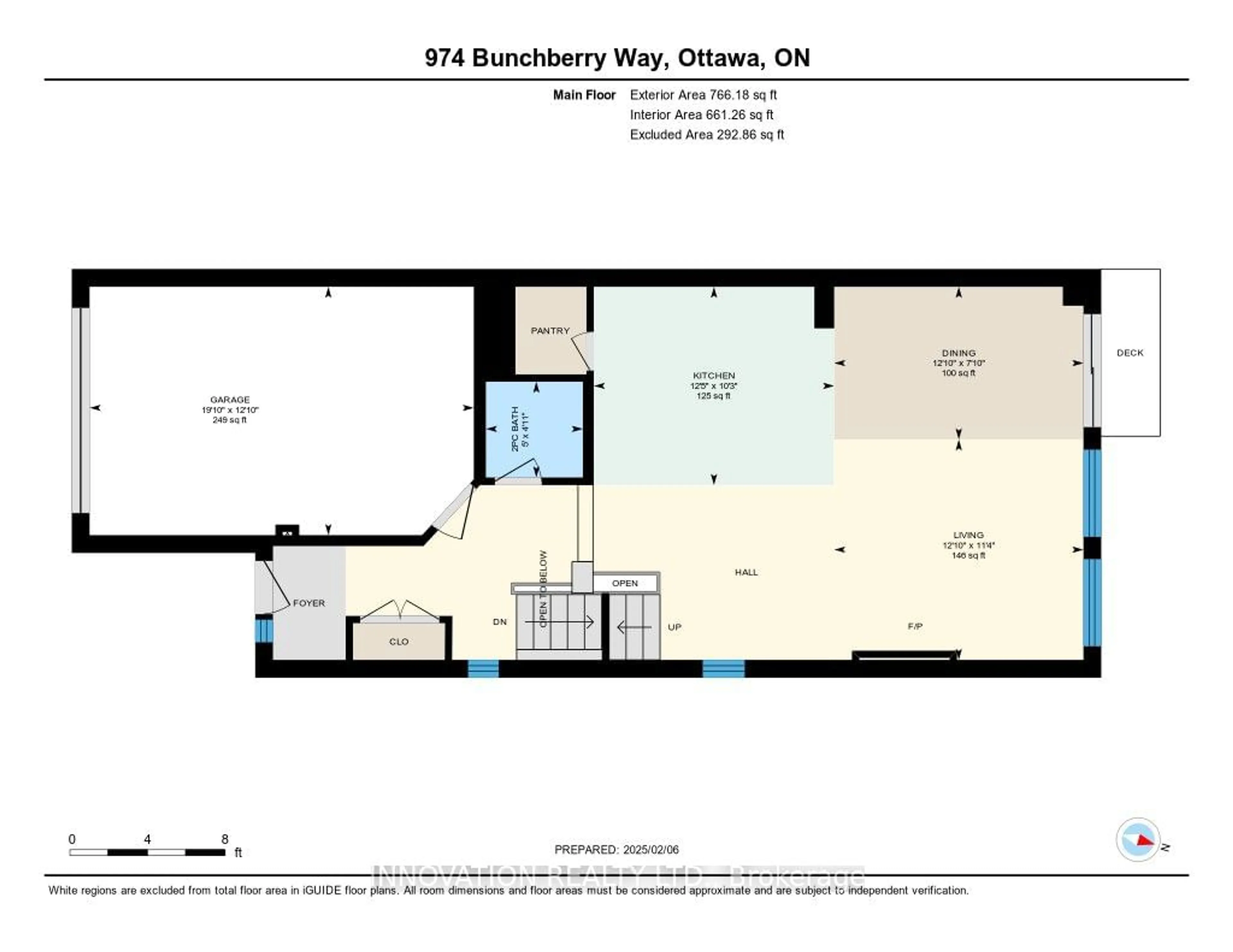 Floor plan for 974 Bunchberry Way, Blossom Park - Airport and Area Ontario K1T 0L6