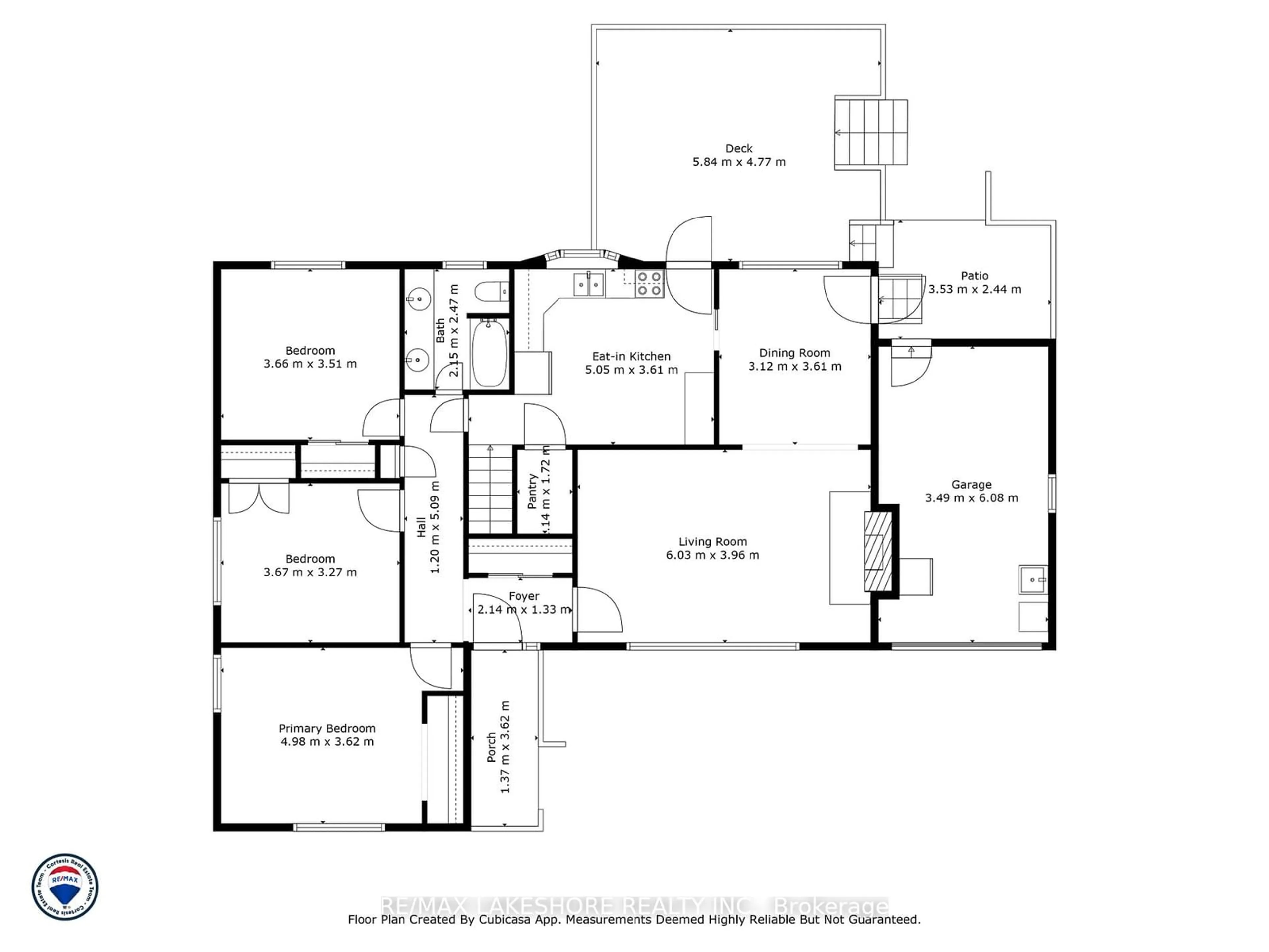 Floor plan for 5 Acadia Dr, Cobourg Ontario K9A 1T8