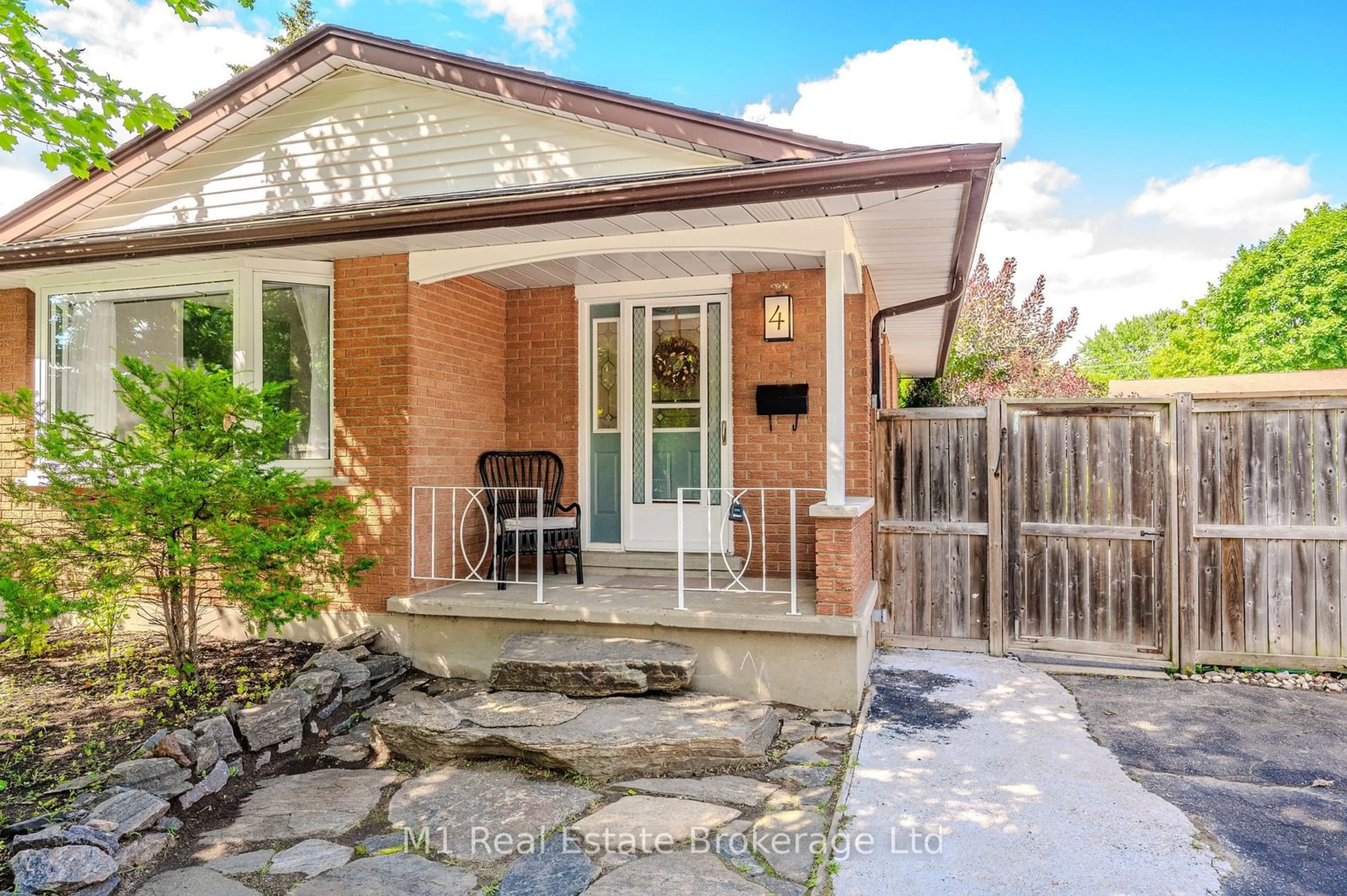 Home with brick exterior material, street for 4 BLACKBIRD Cres, Guelph Ontario N1E 3K5