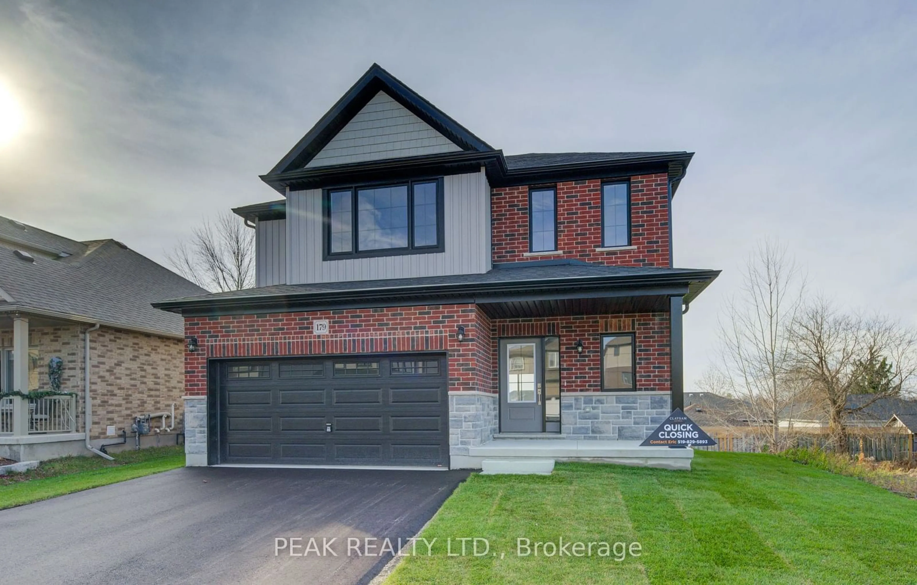 Home with brick exterior material, street for 179 Applewood St, Blandford-Blenheim Ontario N0J 1S0