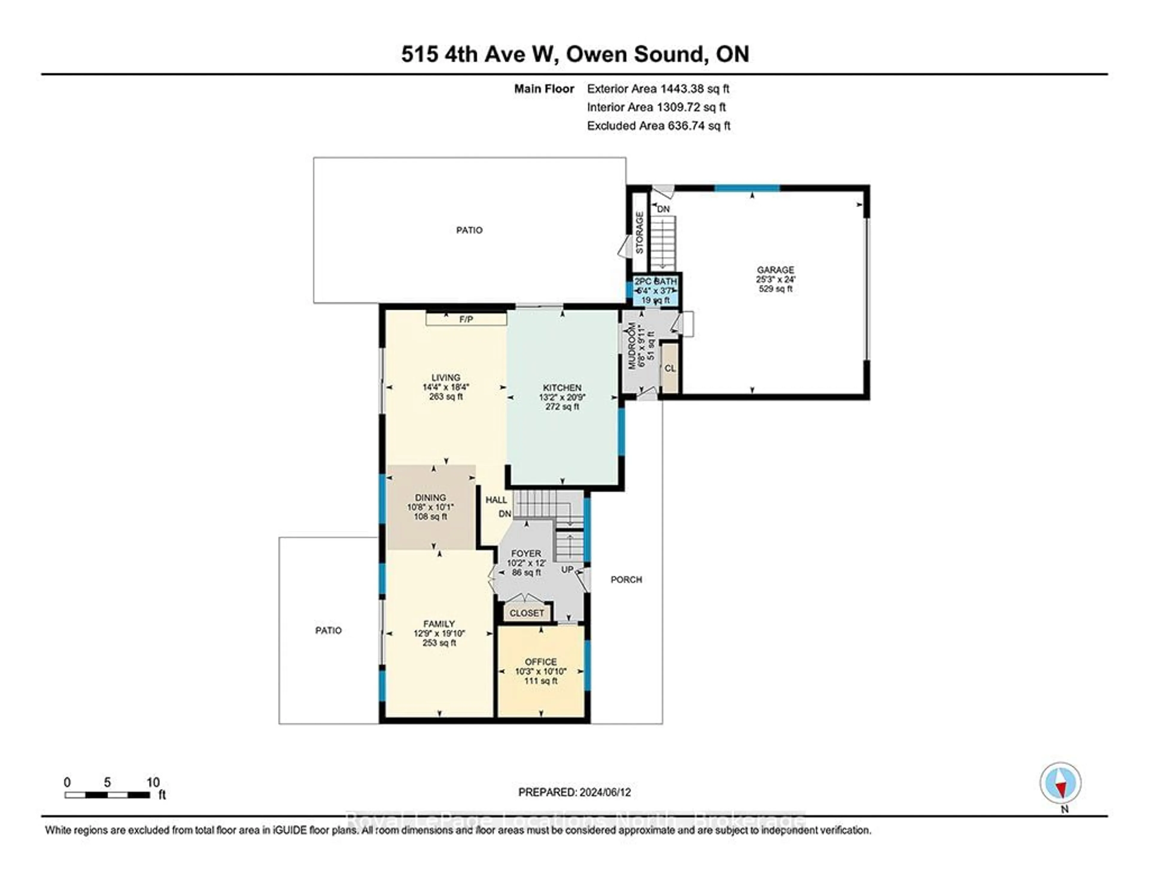 Floor plan for 515 4th Ave, Owen Sound Ontario N4K 4V3