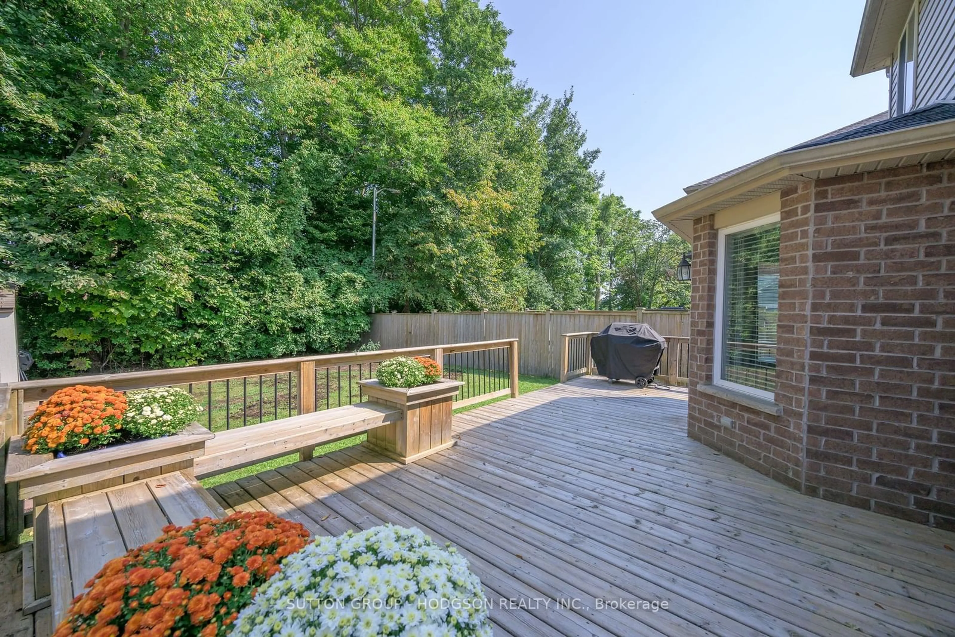 Patio, forest/trees view for 1061 Foxcreek Rd, London Ontario N6G 0C9