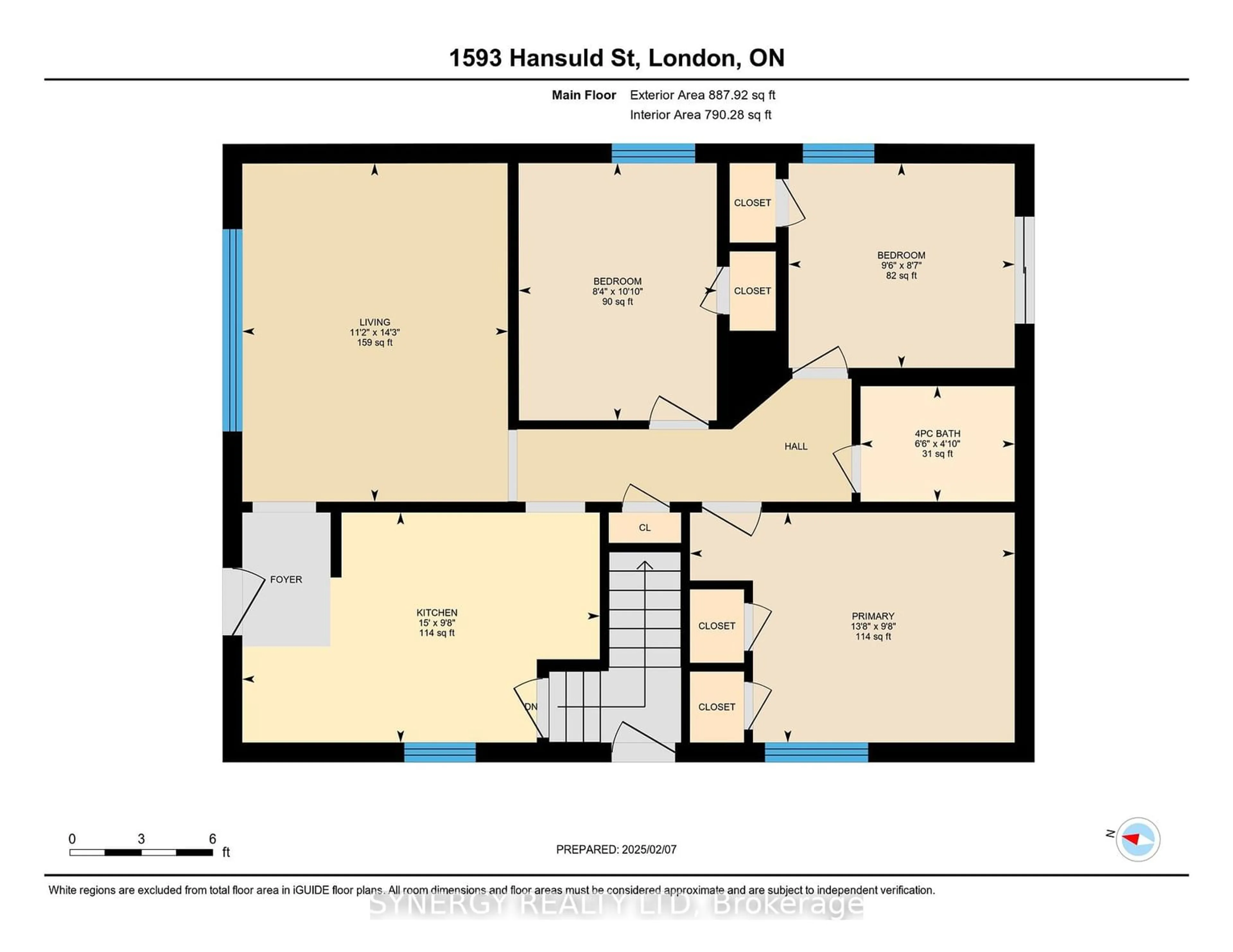 Floor plan for 1593 Hansuld St, London Ontario N5V 1Y4