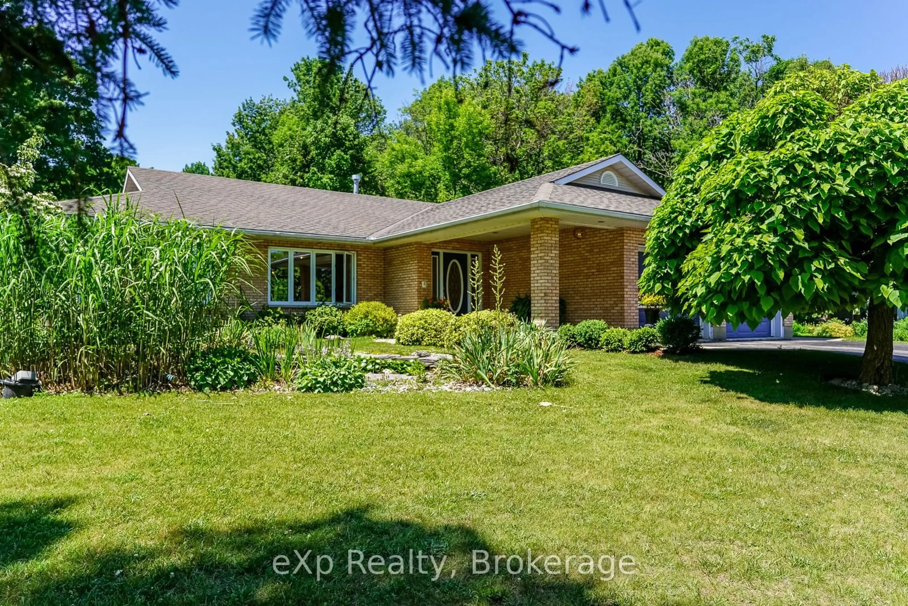 A pic from outside/outdoor area/front of a property/back of a property/a pic from drone, water/lake/river/ocean view for 159046 7th Line, Meaford Ontario N4L 1W5