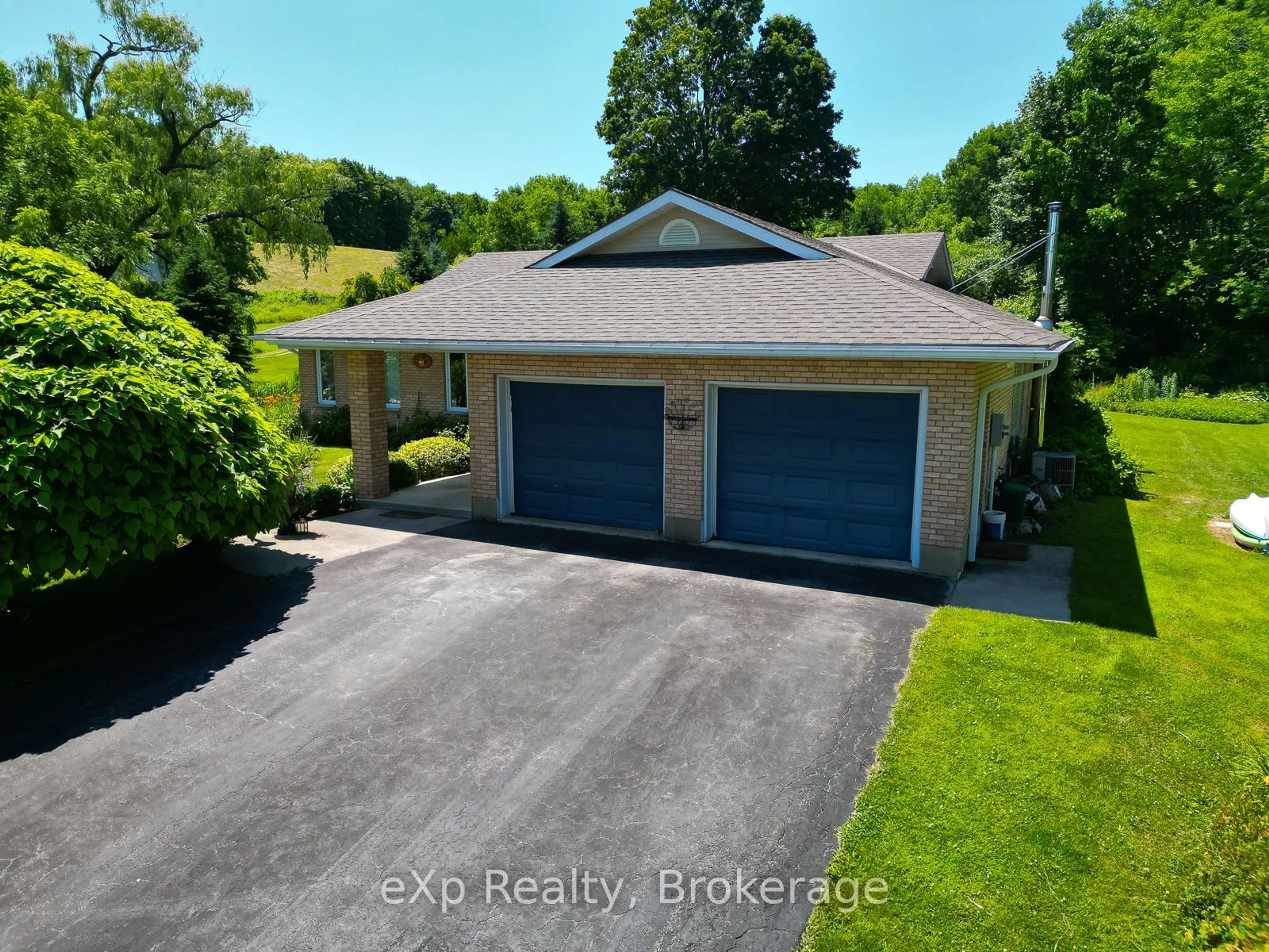 A pic from outside/outdoor area/front of a property/back of a property/a pic from drone, water/lake/river/ocean view for 159046 7th Line, Meaford Ontario N4L 1W5