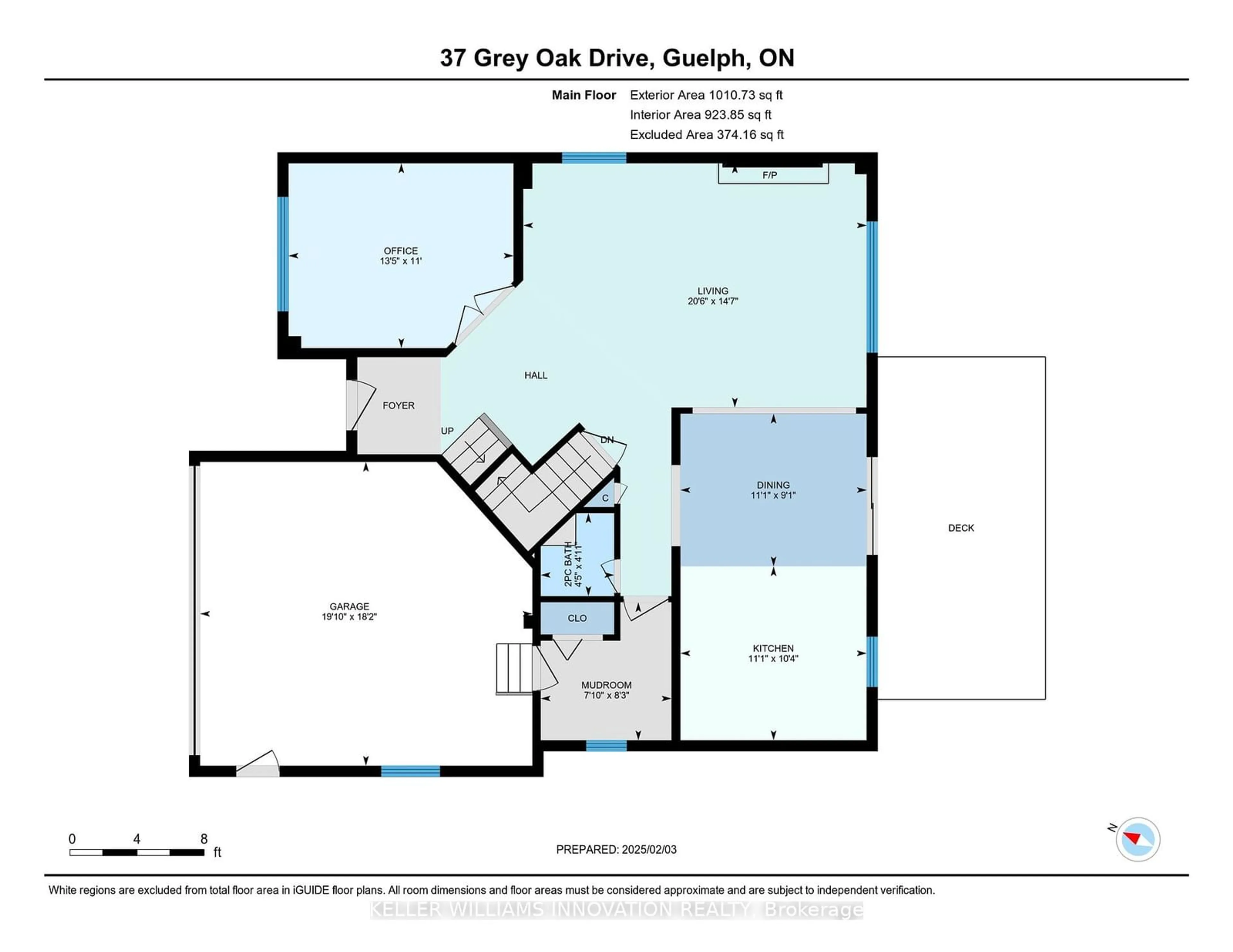 Floor plan for 37 Grey Oak Dr, Guelph Ontario N1L 1P3