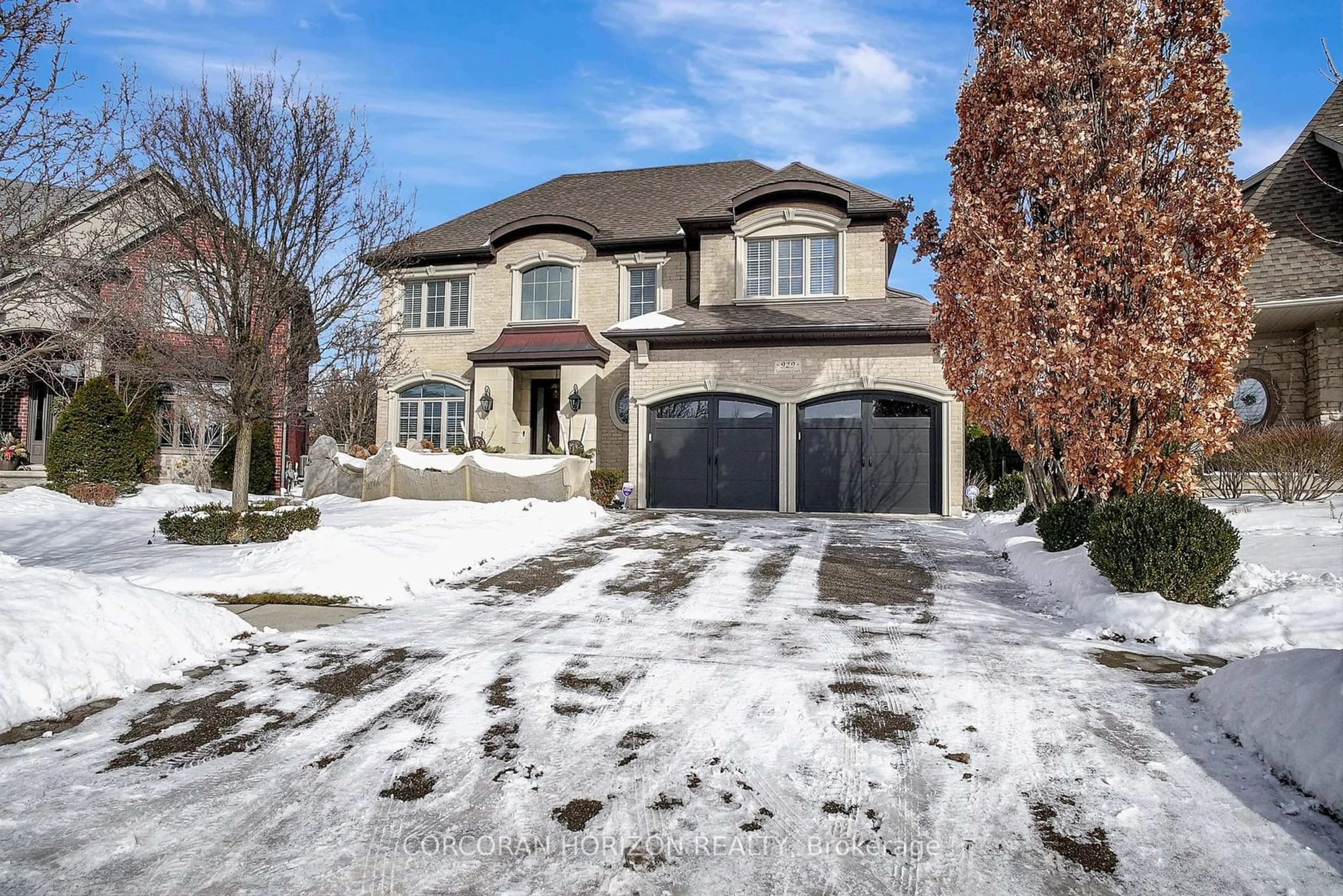 Home with brick exterior material, street for 929 Riverstone Crt, Kitchener Ontario N2P 0A3