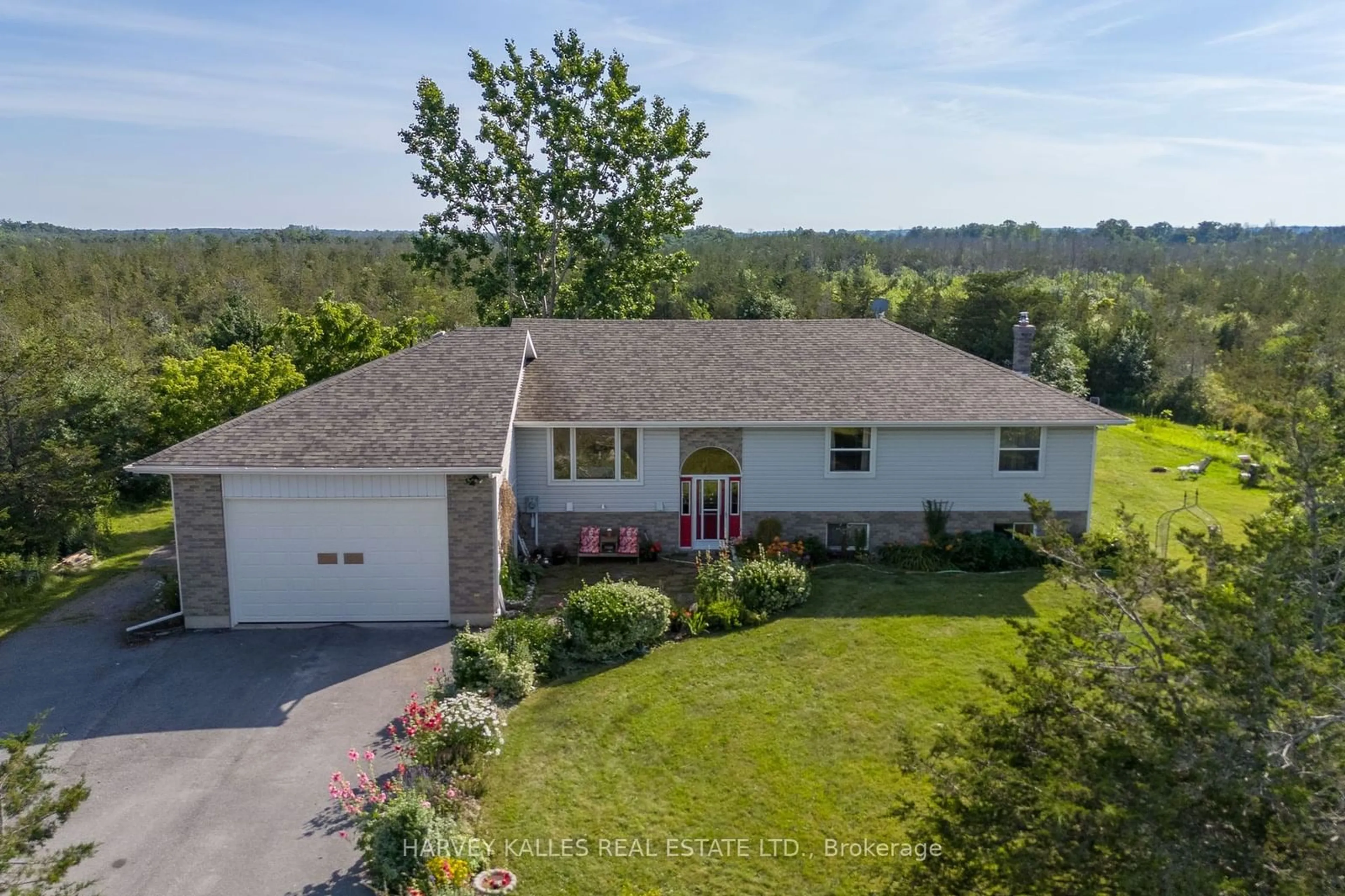 A pic from outside/outdoor area/front of a property/back of a property/a pic from drone, water/lake/river/ocean view for 3470 County Rd 13 Rd, Prince Edward County Ontario K0K 2T0