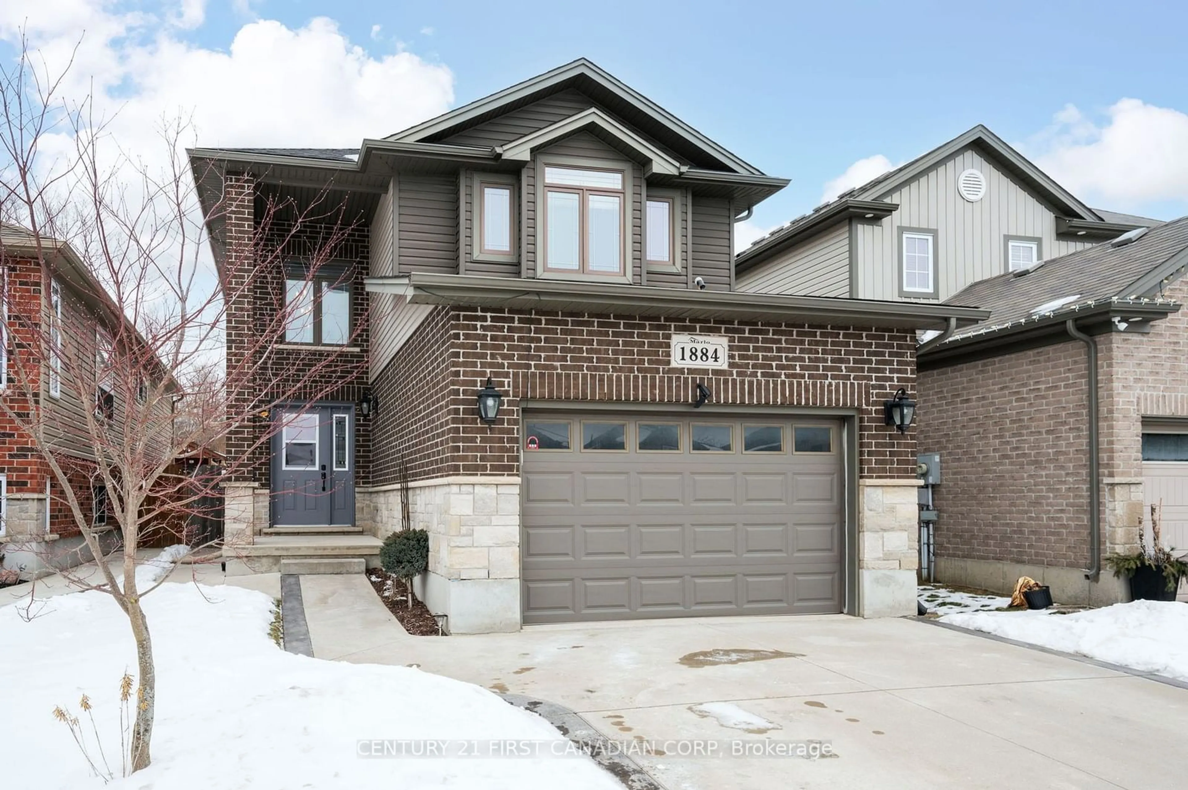 Home with brick exterior material, street for 1884 Frederick Cres, London Ontario N5W 0A5