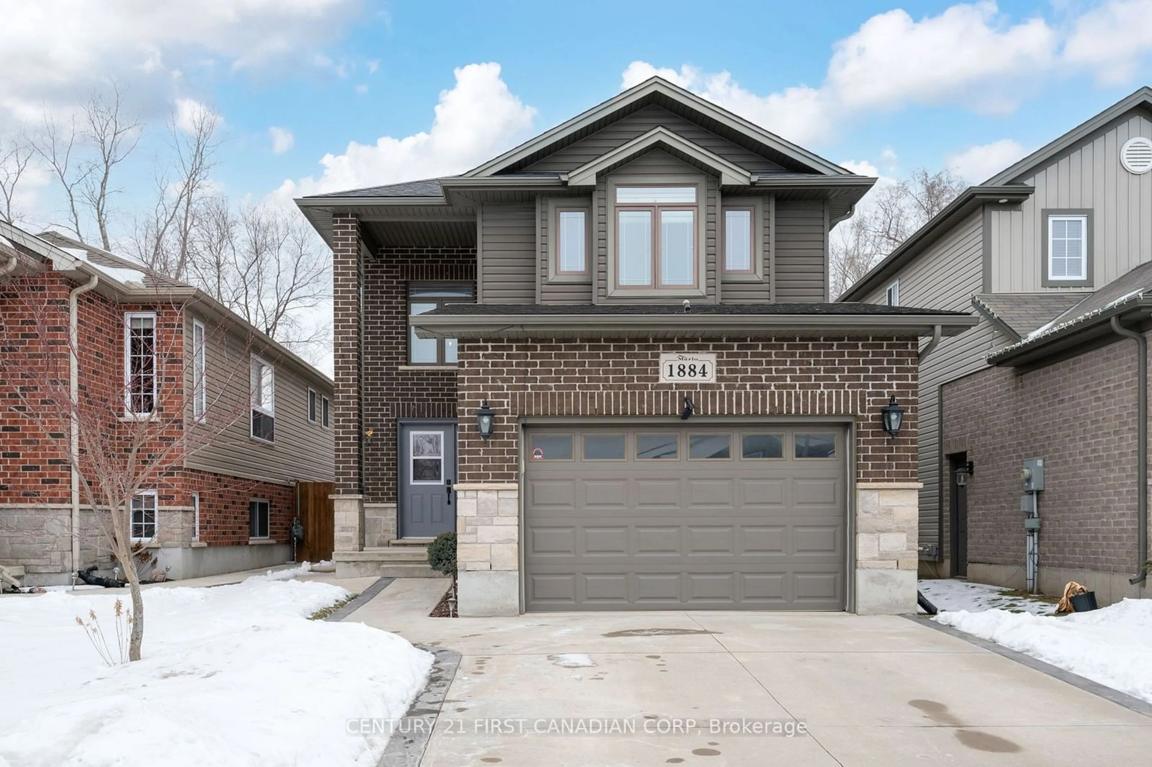 Home with brick exterior material, street for 1884 Frederick Cres, London Ontario N5W 0A5