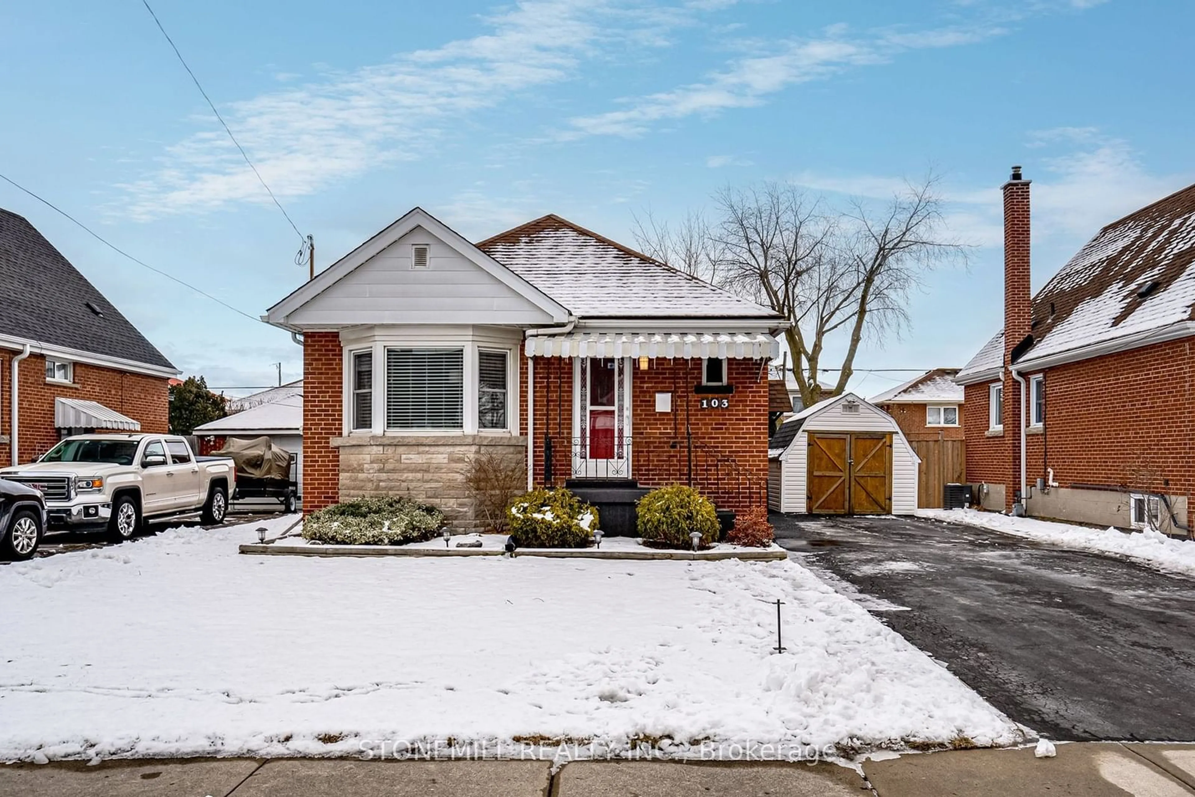 Home with brick exterior material, street for 103 Adair Ave, Hamilton Ontario L8K 3S4