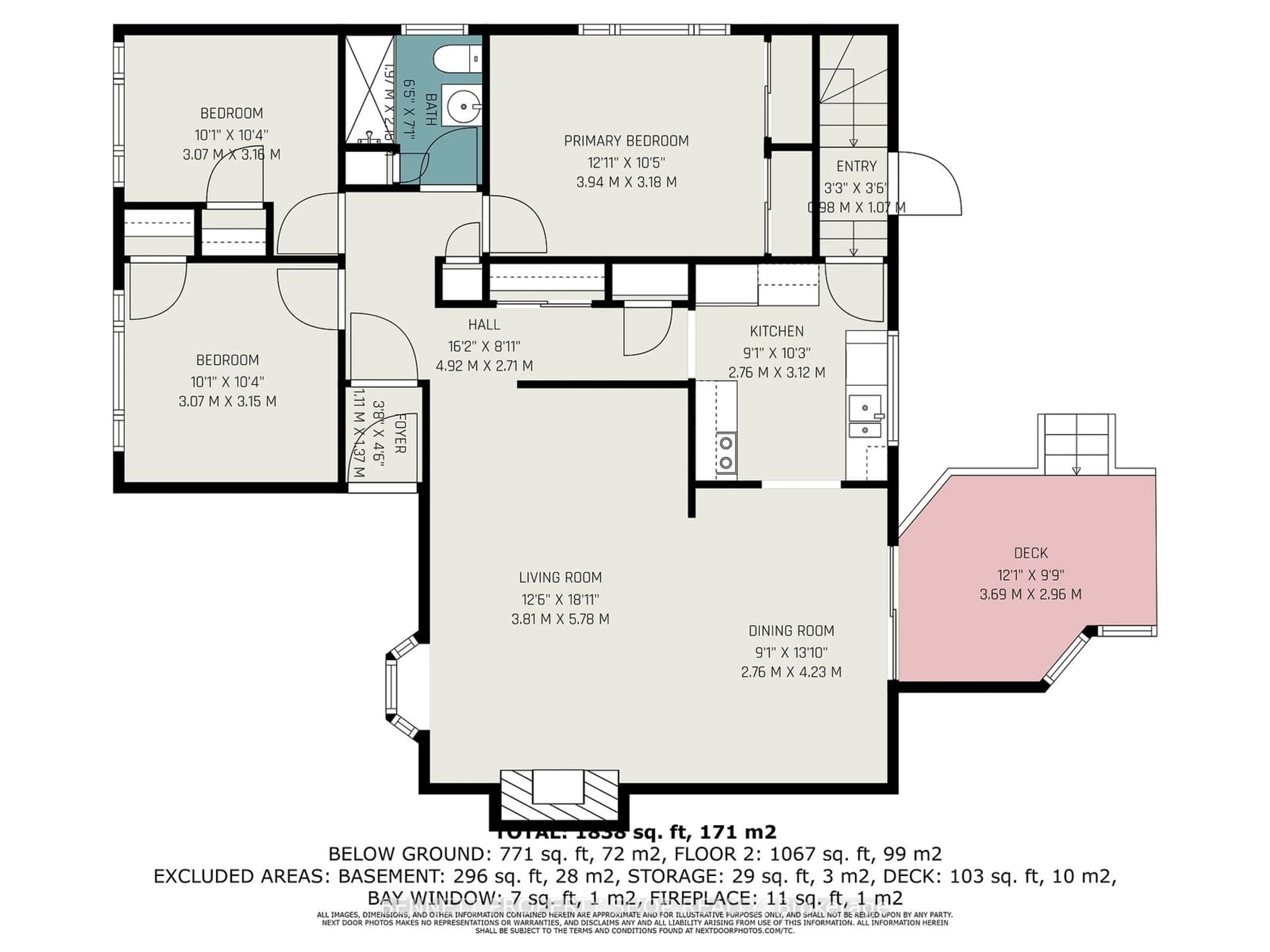 Floor plan for 668 Chapman Blvd, Elmvale Acres and Area Ontario K1G 1T6