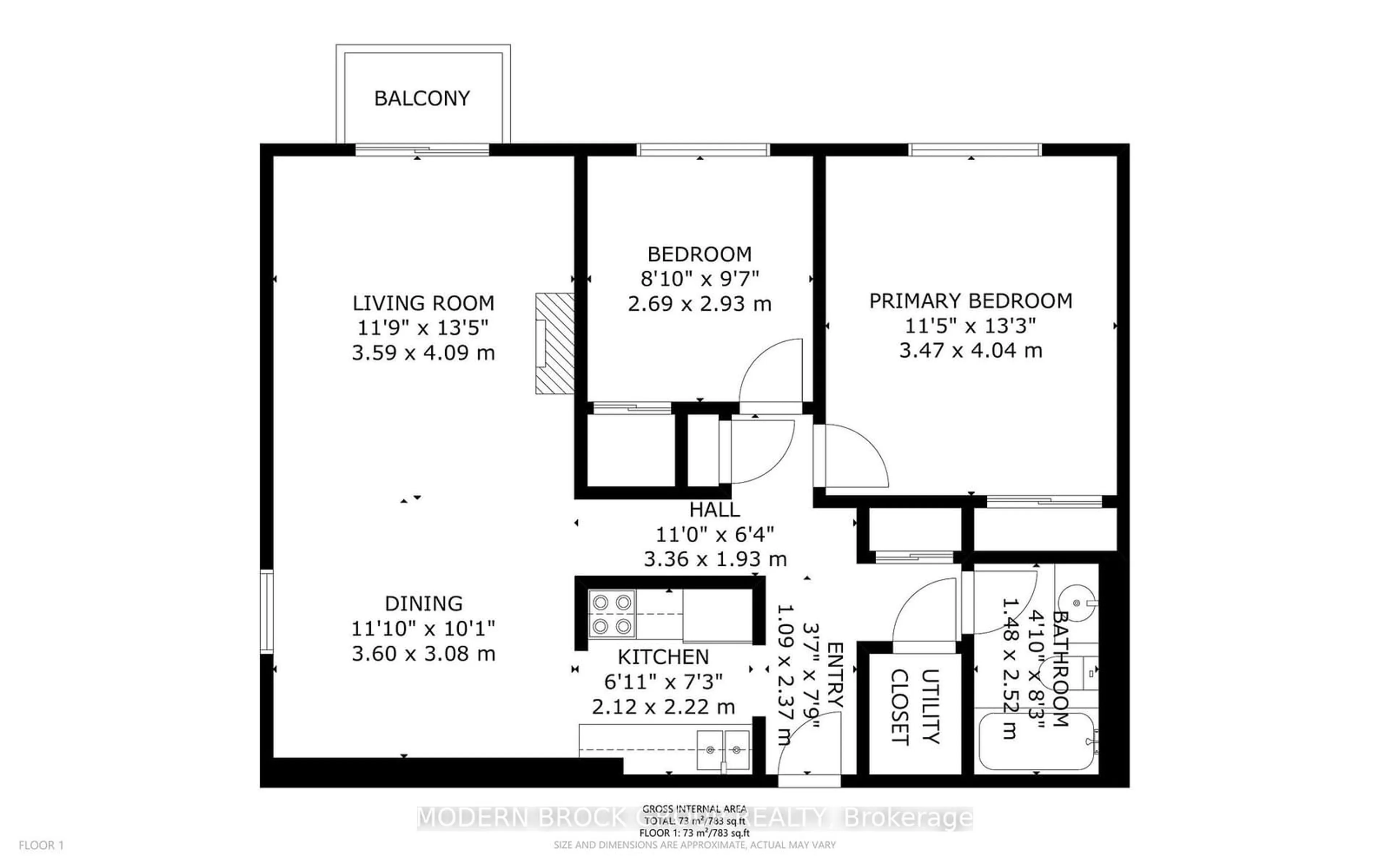 Floor plan for 6 Charlotte Pl #13, Brockville Ontario K6V 6T4