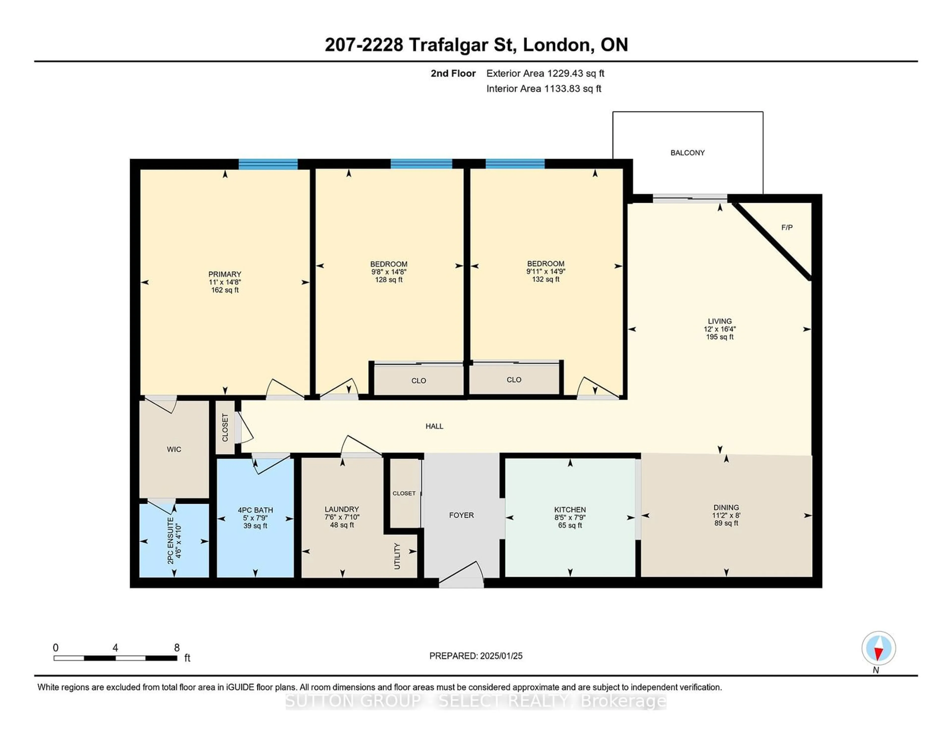 Floor plan for 2228 Trafalgar St #207, London Ontario N5V 4J8