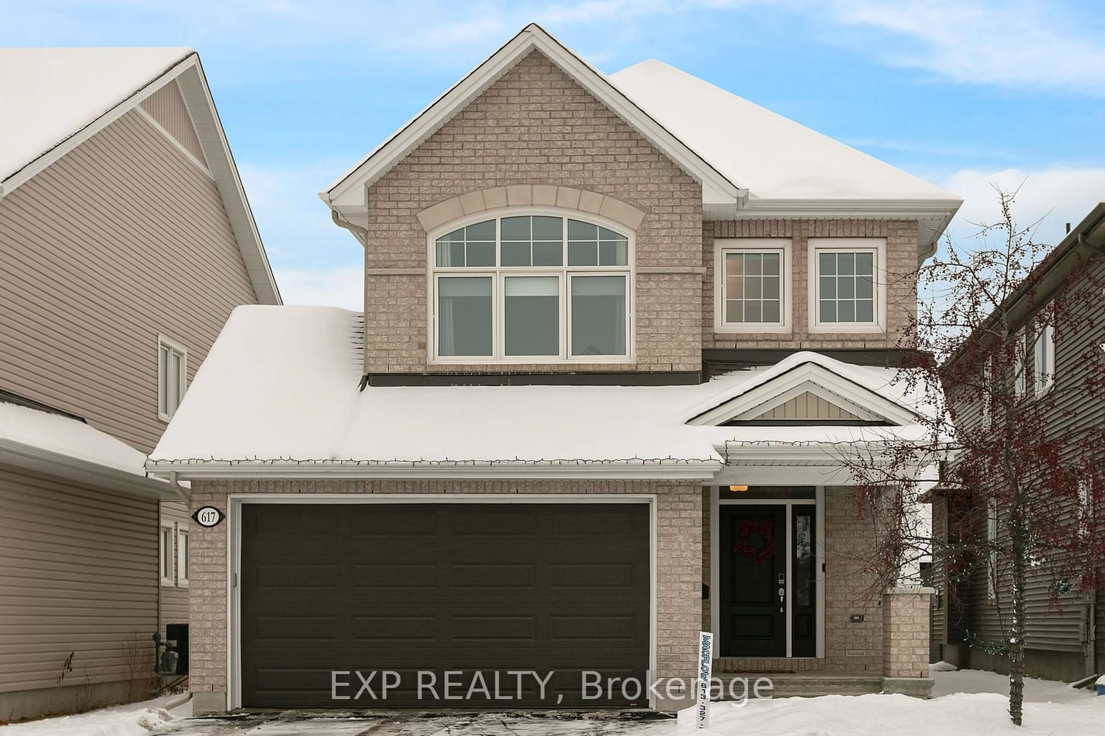 Home with brick exterior material, street for 617 Sora Way, Ottawa Ontario K1T 0N8