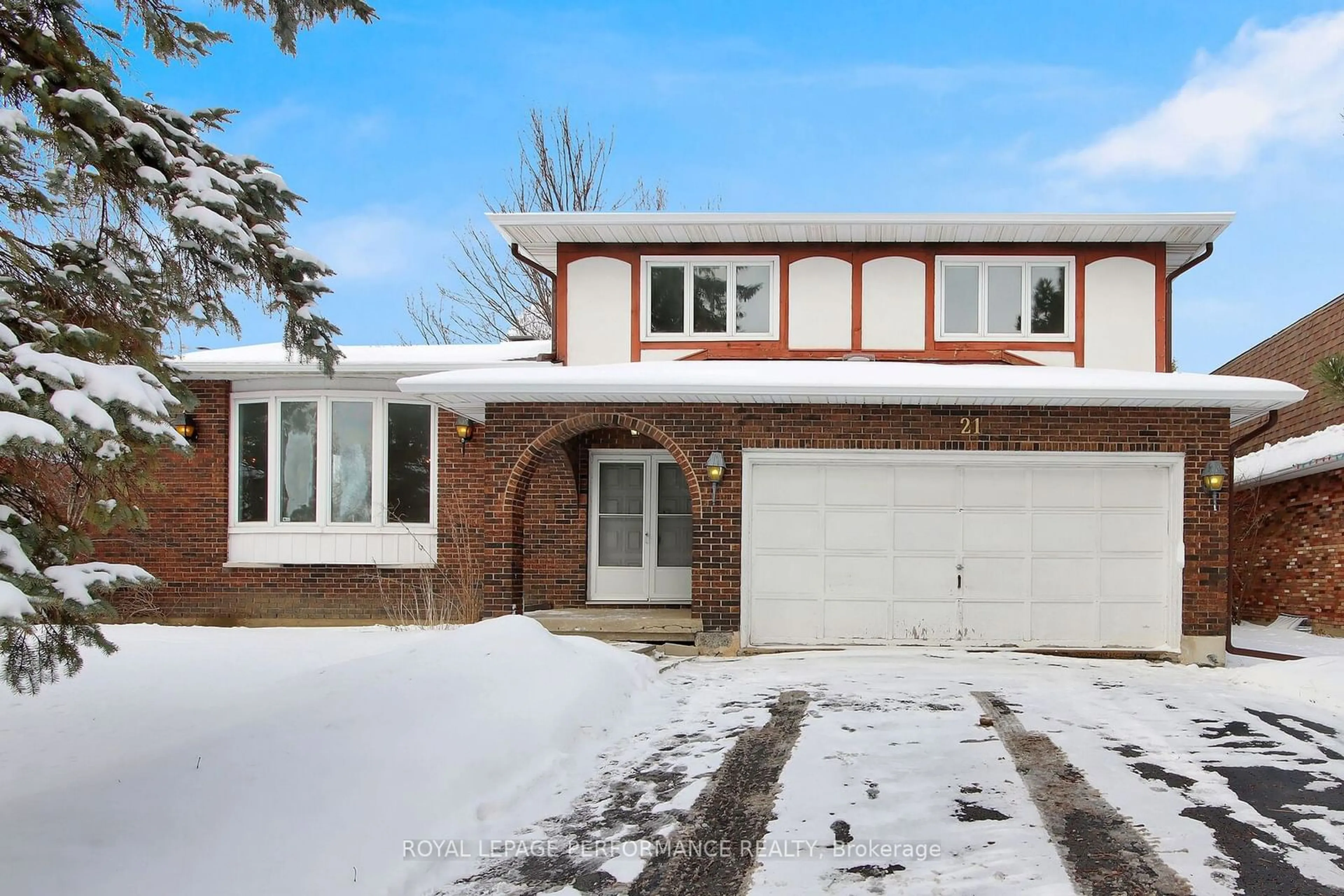 Home with brick exterior material, street for 21 Nancy Ave, South of Baseline to Knoxdale Ontario K2H 8L3